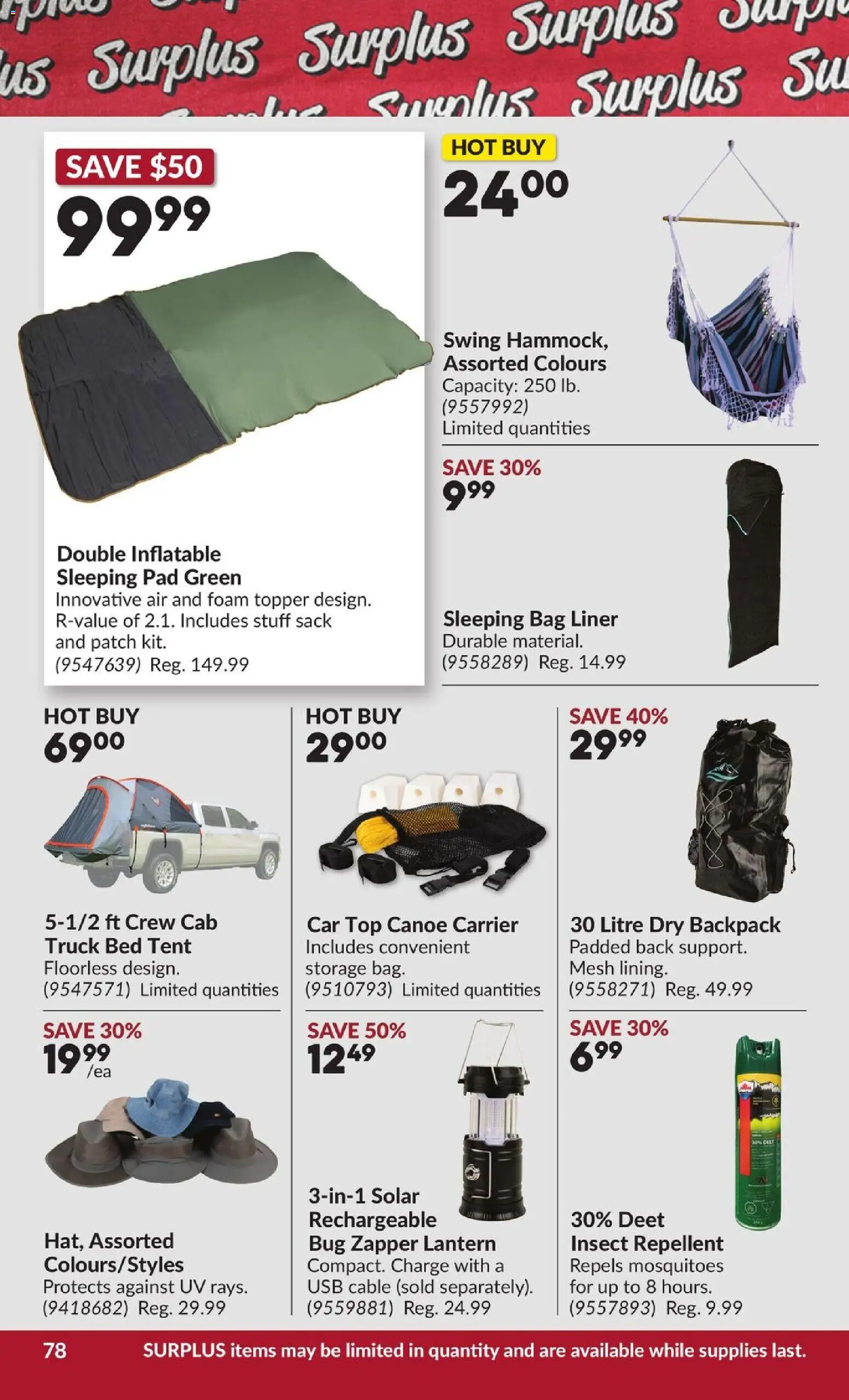 Princess Auto flyer valid from 21.04.2026 | Page: 83 | Products: Backpack, Cable, Bag, Bed
