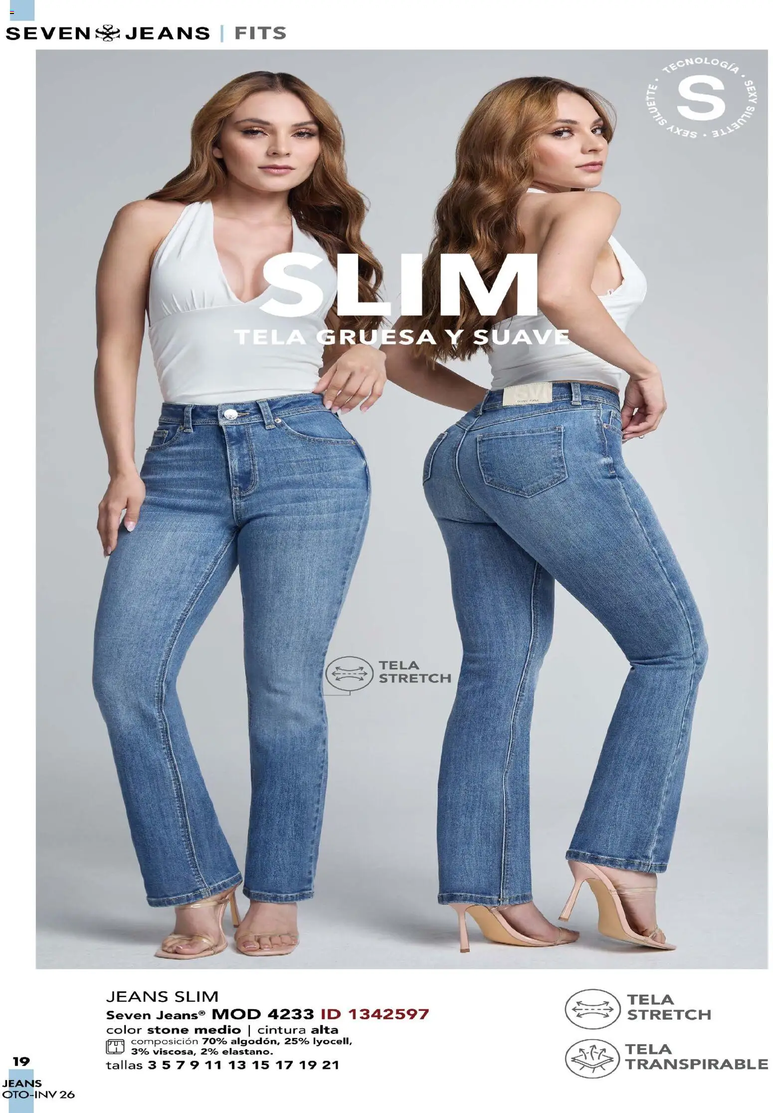 Nuevas ofertas de Price Shoes válidas en toda la República Mexicana desde el 03/08/2026. ¡Encuentra las mejores ofertas en Price Shoes catálogo Seven Jeans! | Página: 19