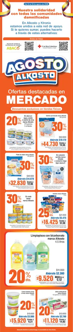 Alkosto Mercado -  Vista previa de la revista de la tienda Alkosto valido desde el 22/08/2026