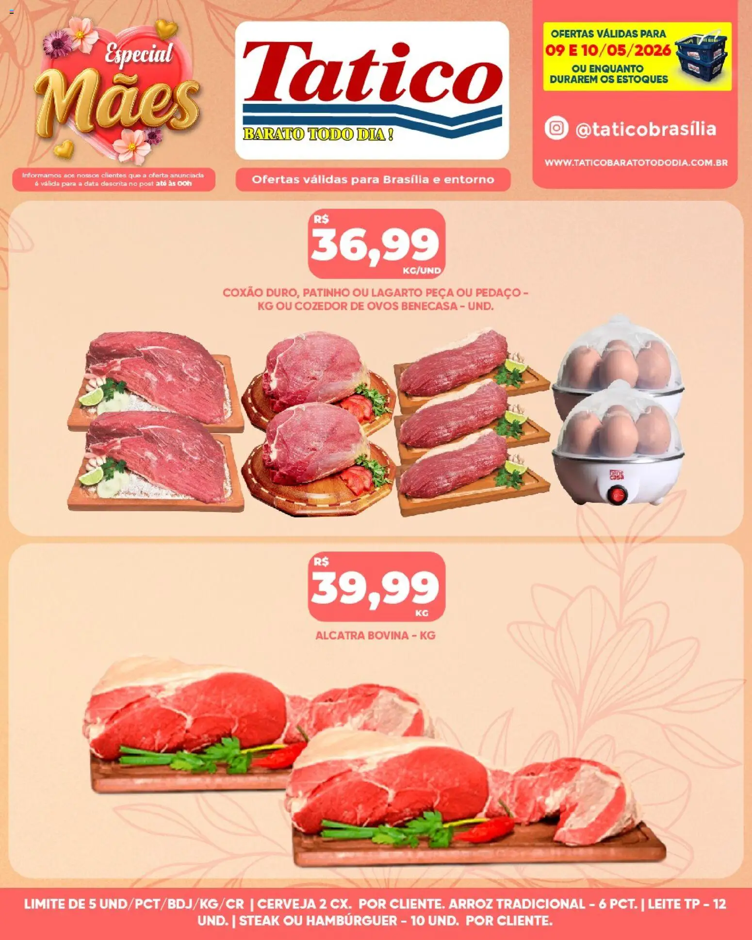 Tatico Folheto - válido de 11.05.2026 | Página: 31 | Produtos: Alcatra, Leite, Ovos, Hambúrguer