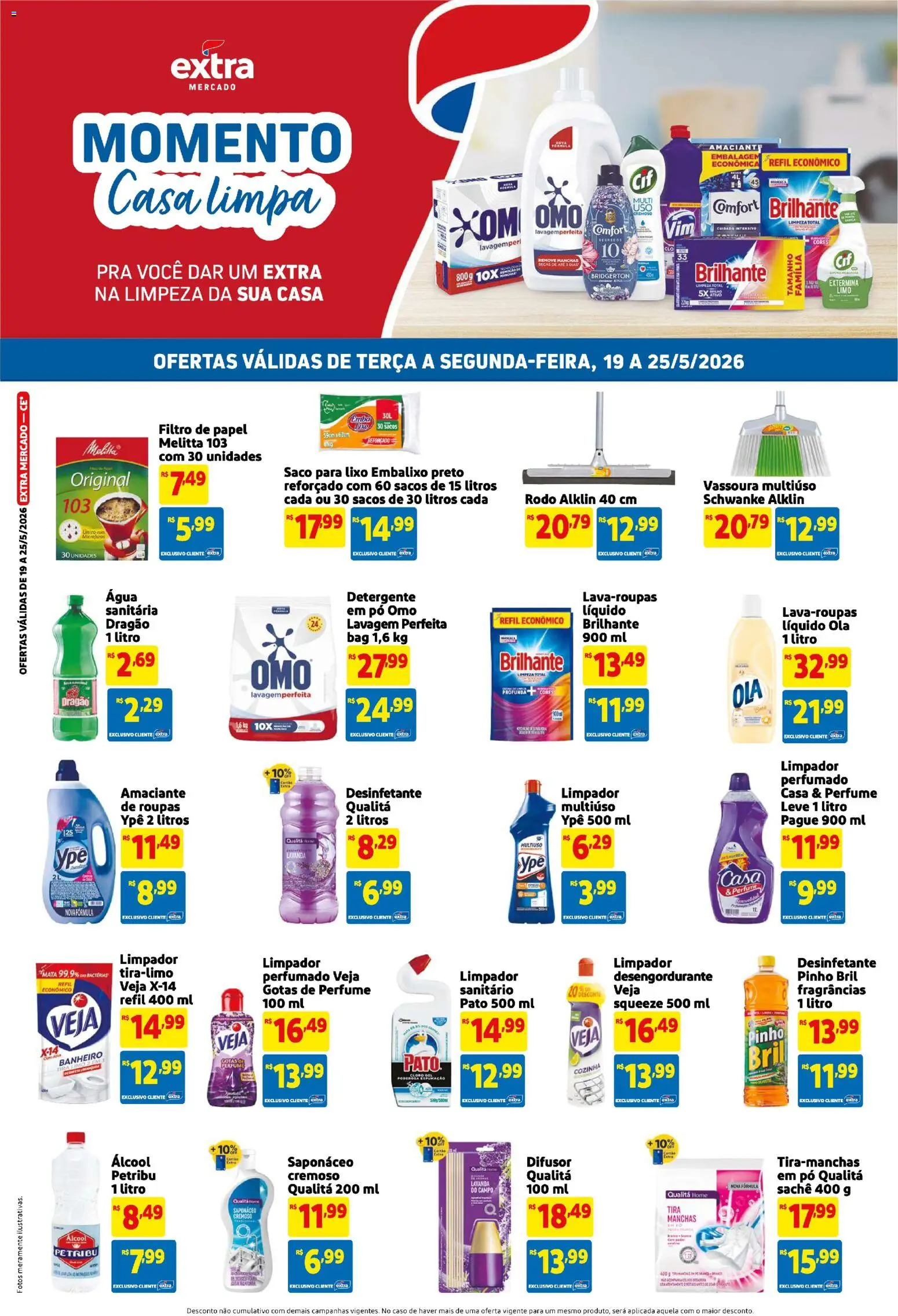 Extra Folheto - válido de 19.05.2026 | Página: 4 | Produtos: Difusor, Detergente, Omo líquido, Rodo