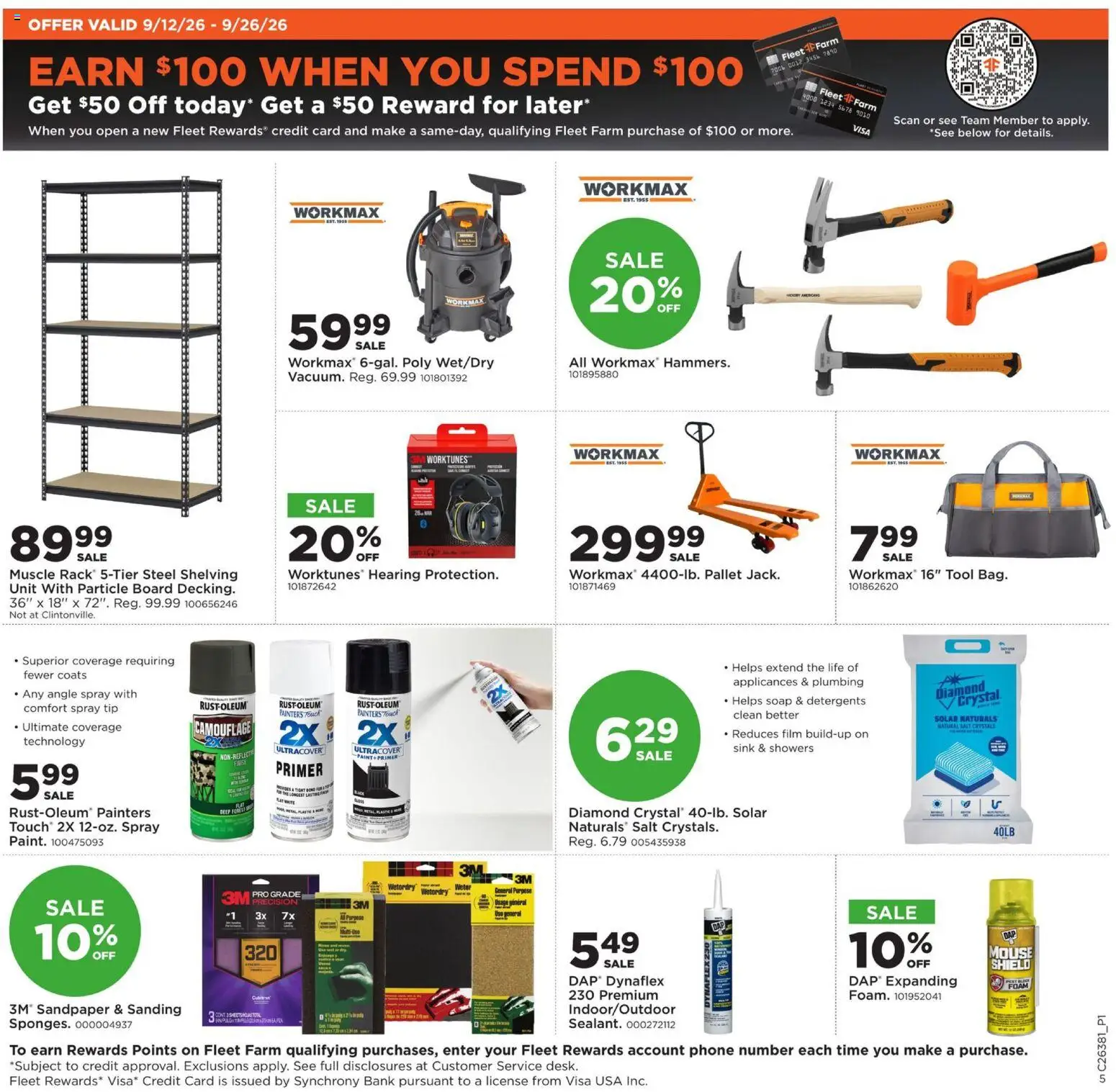 Mills Fleet Farm Weekly Ad - valid from 09/14/2026 | Page: 7 | Products: Soap, Salt, Phone, Mouse