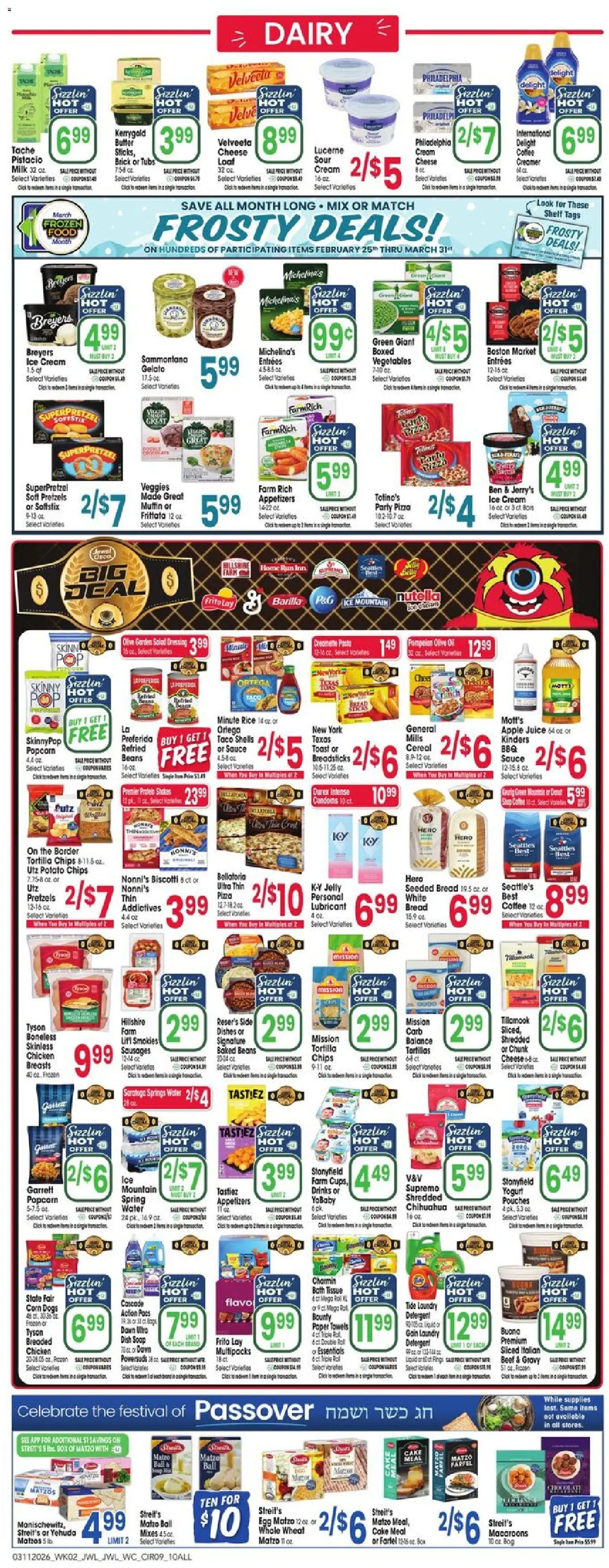 Jewel Osco Weekly Ad - valid from 03/11/2026 | Page: 9 | Products: Shelf, Milk, Oil, Rice