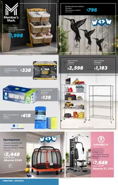 Vista previa de Sam's Club catálogo, nuevo folleto de la tienda, válido en México a partir del 01.05.2026 | Página: 20 | Productos: Trampolín, Espuma, Organizador, Foco
