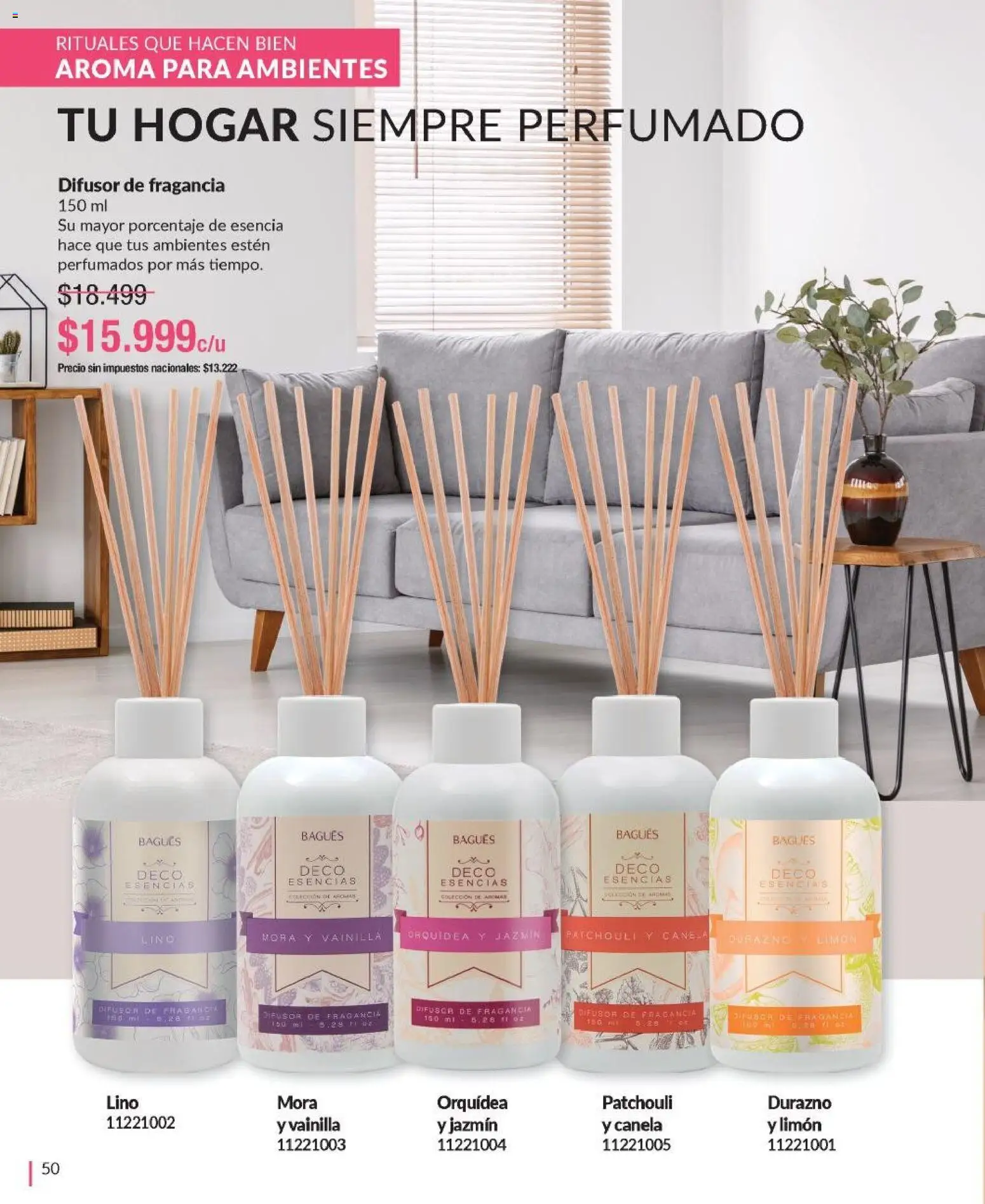 Bagués - Catálogo │ válido desde el 09.03.2026 | Página: 50 | Productos: Durazno, Fragancia, Limón, Esencias
