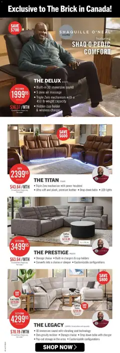 Preview of The Brick weekly flyer / circulaire from shop The Brick valid from Jul 16, 2026 | Page: 5
