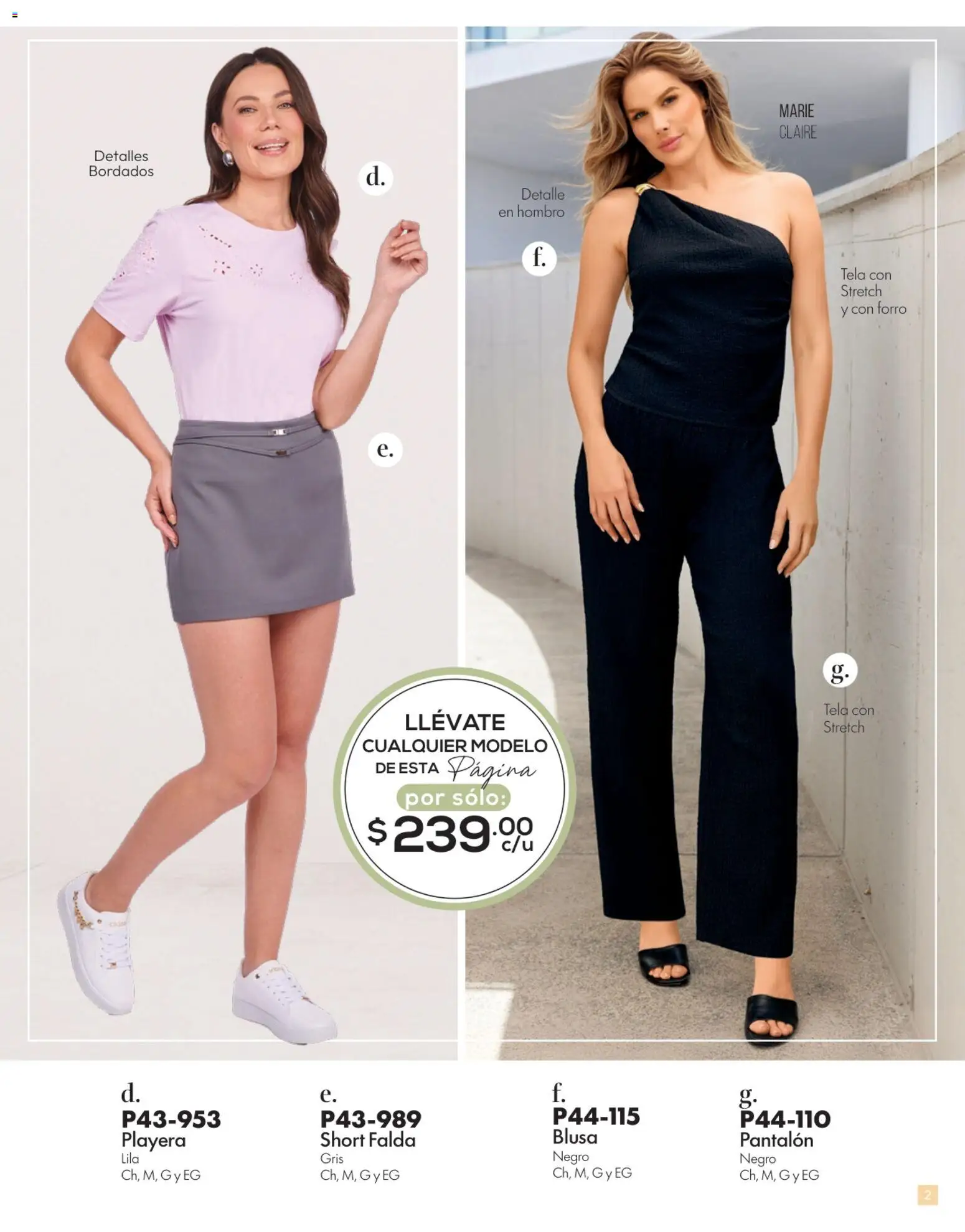 Nuevas ofertas de Cklass válidas en toda la República Mexicana desde el 15.06.2026. ¡Encuentra las mejores ofertas en Cklass catálogo Verano! | Página: 3 | Productos: Blusa, Playera, Falda, Short