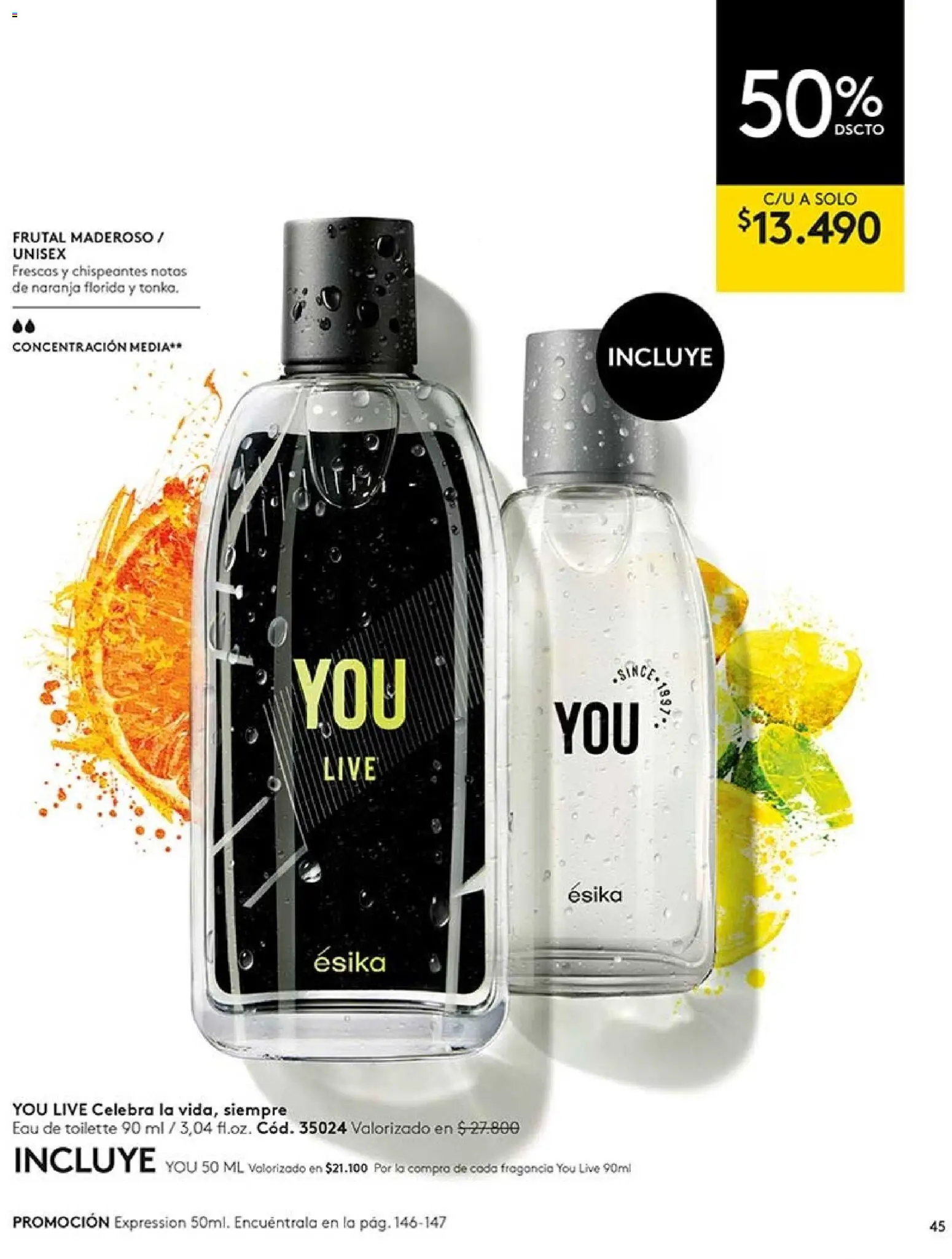 Catálogo Ésika Campaña 13 │ válido desde el 26.07.2026 | Página: 45 | Productos: Fragancia, Eau de toilette