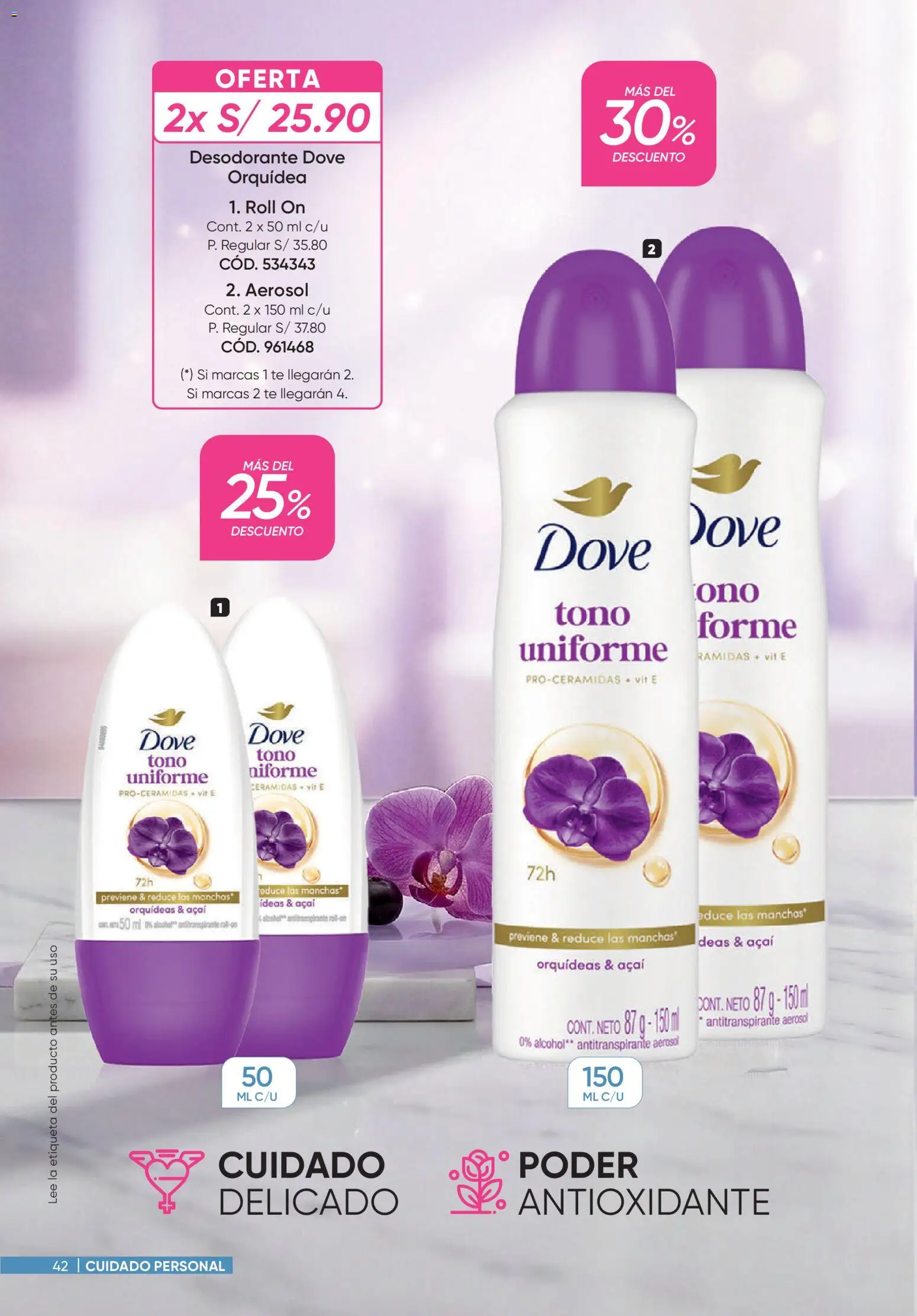 Catálogo Azzorti válido desde 31/08/2026 | Página: 42 | Productos: Alcohol, Desodorante, Orquídea, Té