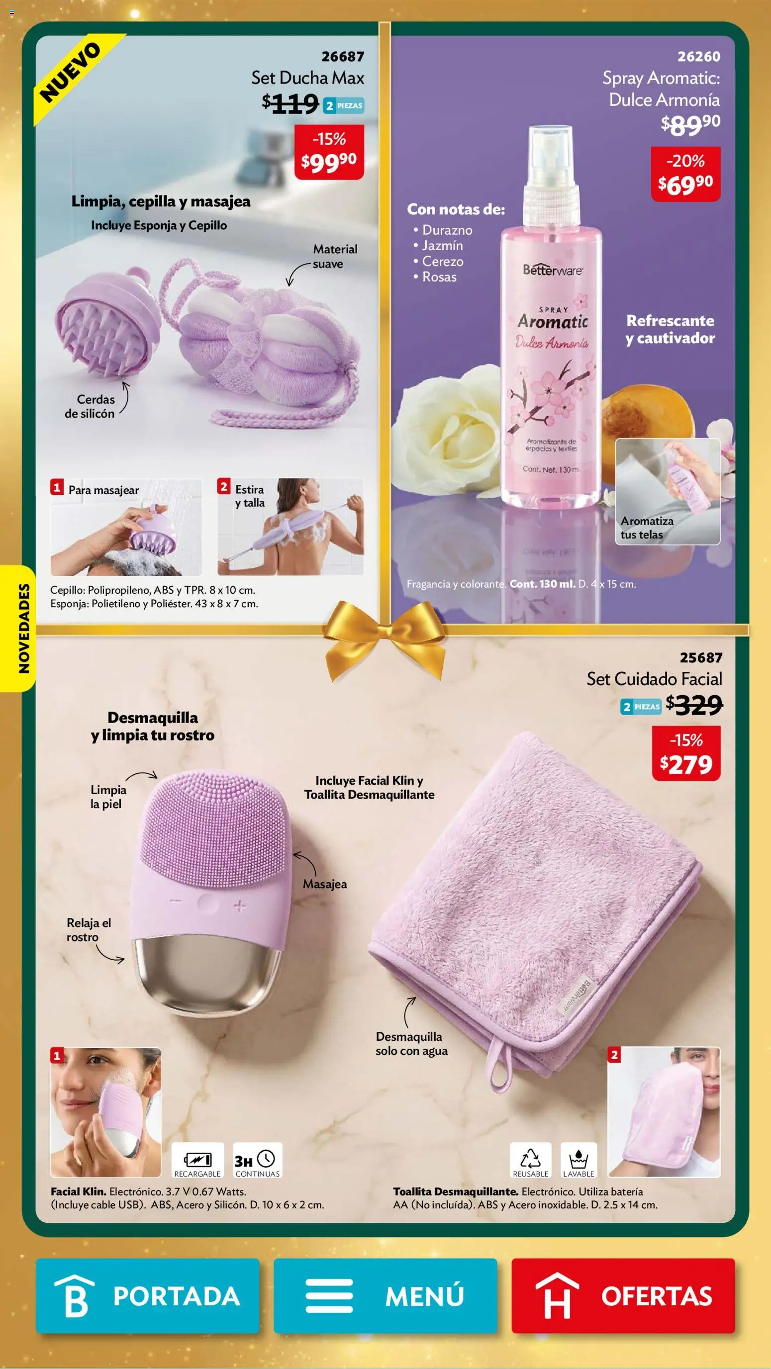 Nuevas ofertas de Betterware válidas en toda la República Mexicana desde el 02/11/2026. ¡Encuentra las mejores ofertas en Betterware campaña 11 2026! | Página: 108
