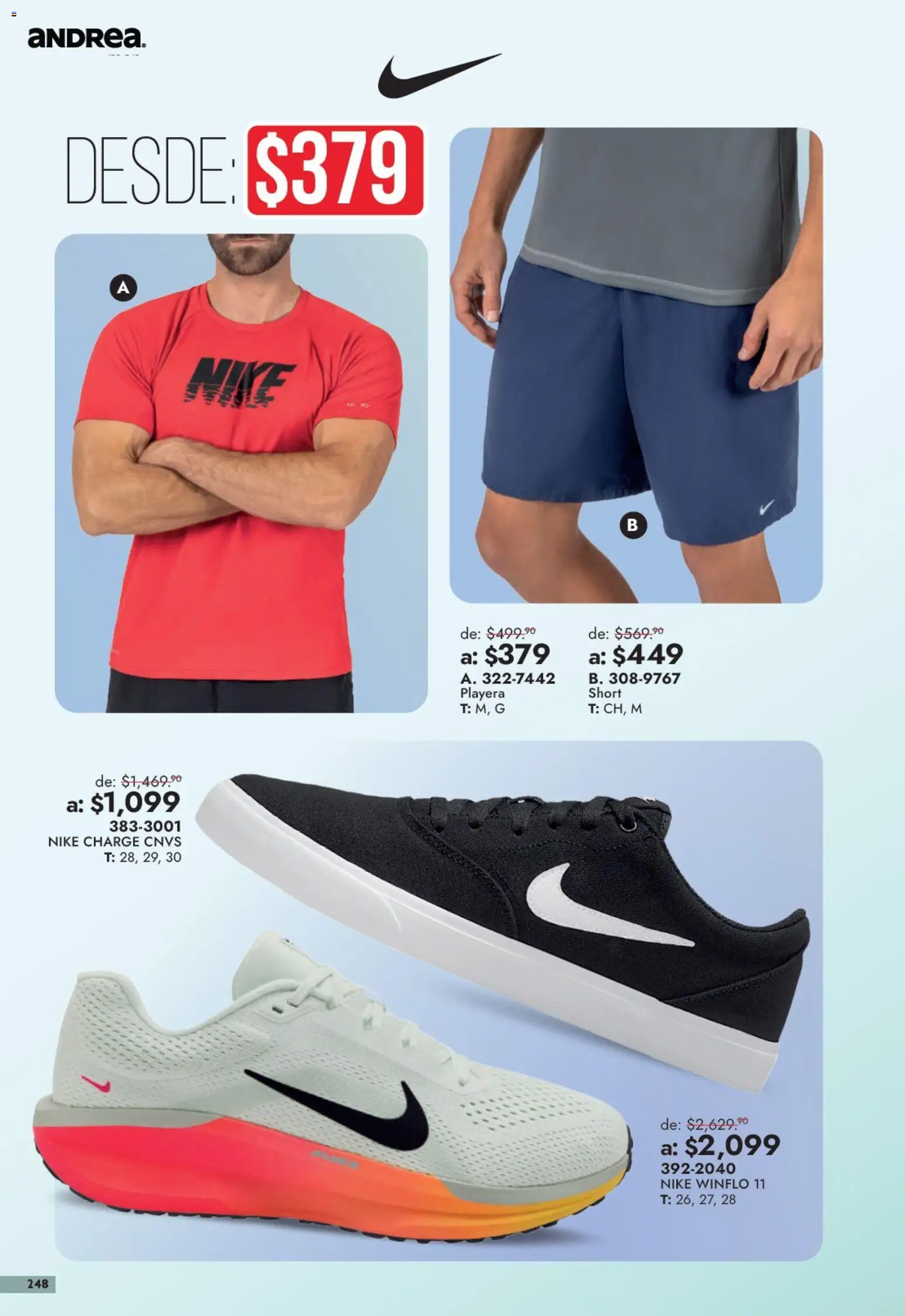 Nuevas ofertas de Andrea válidas en toda la República Mexicana desde el 13/09/2026. ¡Encuentra las mejores ofertas en Andrea catálogo Outlet! | Página: 248 | Productos: Playera, Short
