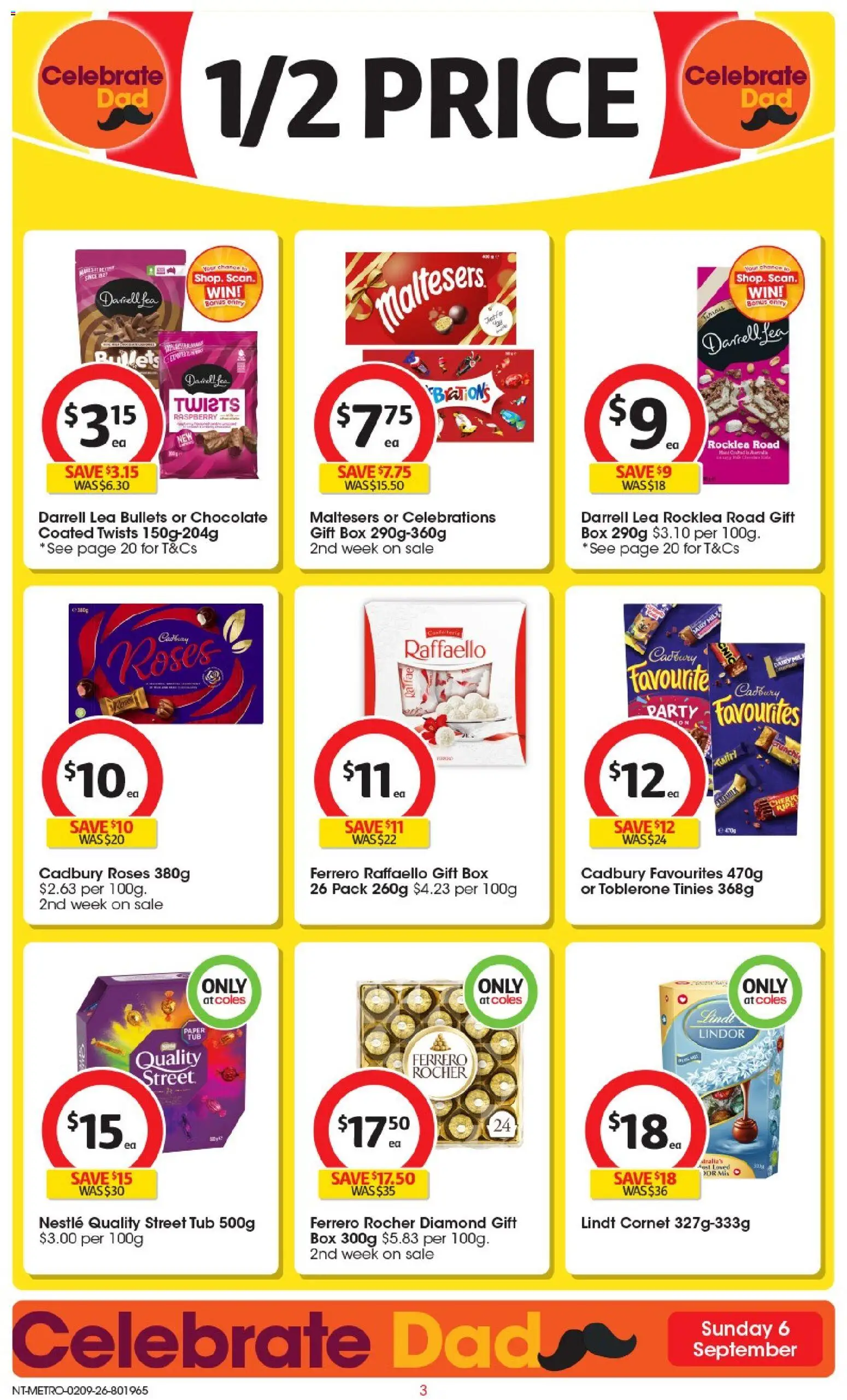 Coles catalogue - valid from 02/09/2026 | Page: 4 | Products: Milk, Dairy, Ferrero Rocher, Lindor