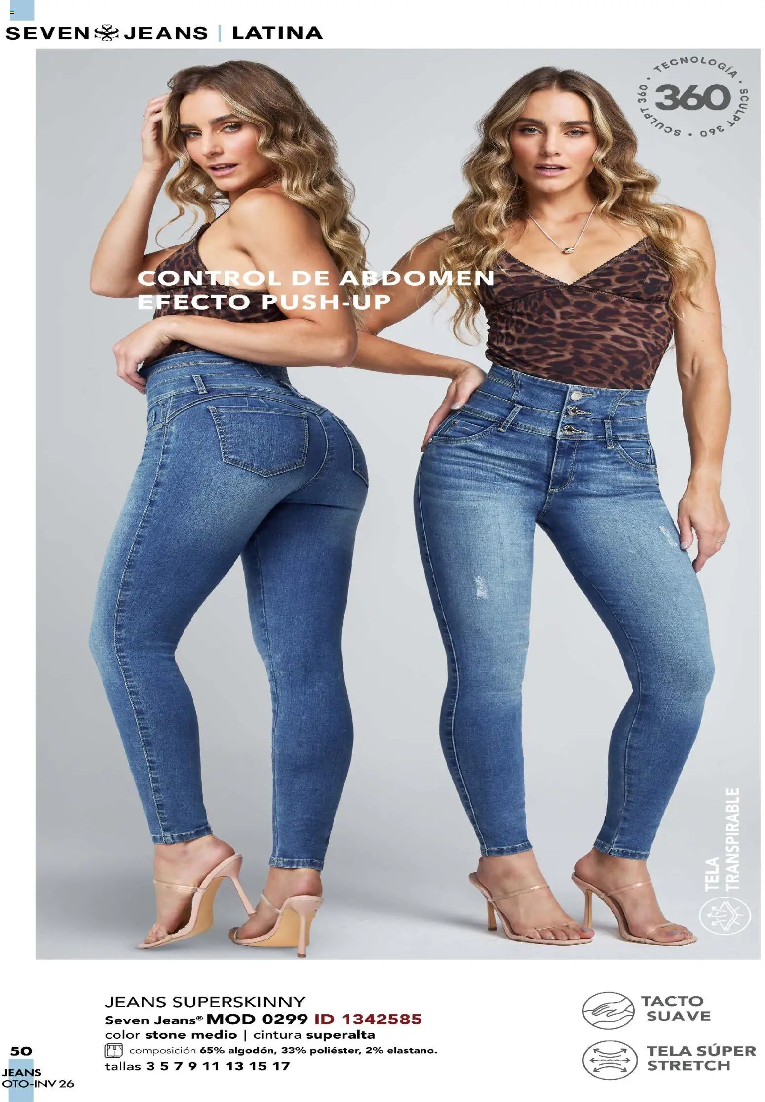 Nuevas ofertas de Price Shoes válidas en toda la República Mexicana desde el 03/08/2026. ¡Encuentra las mejores ofertas en Price Shoes catálogo Seven Jeans! | Página: 50