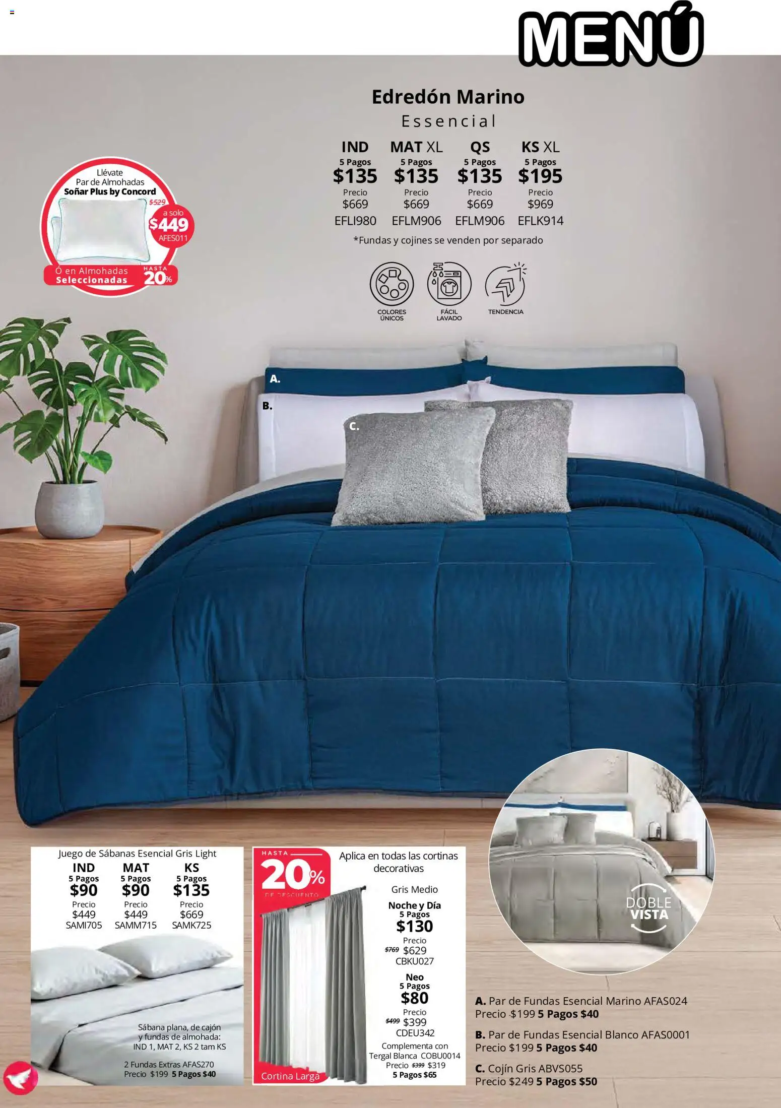 Nuevas ofertas de Colchas Concord válidas en toda la República Mexicana desde el 15/10/2026. ¡Encuentra las mejores ofertas en Colchas Concord catálogo! | Página: 24