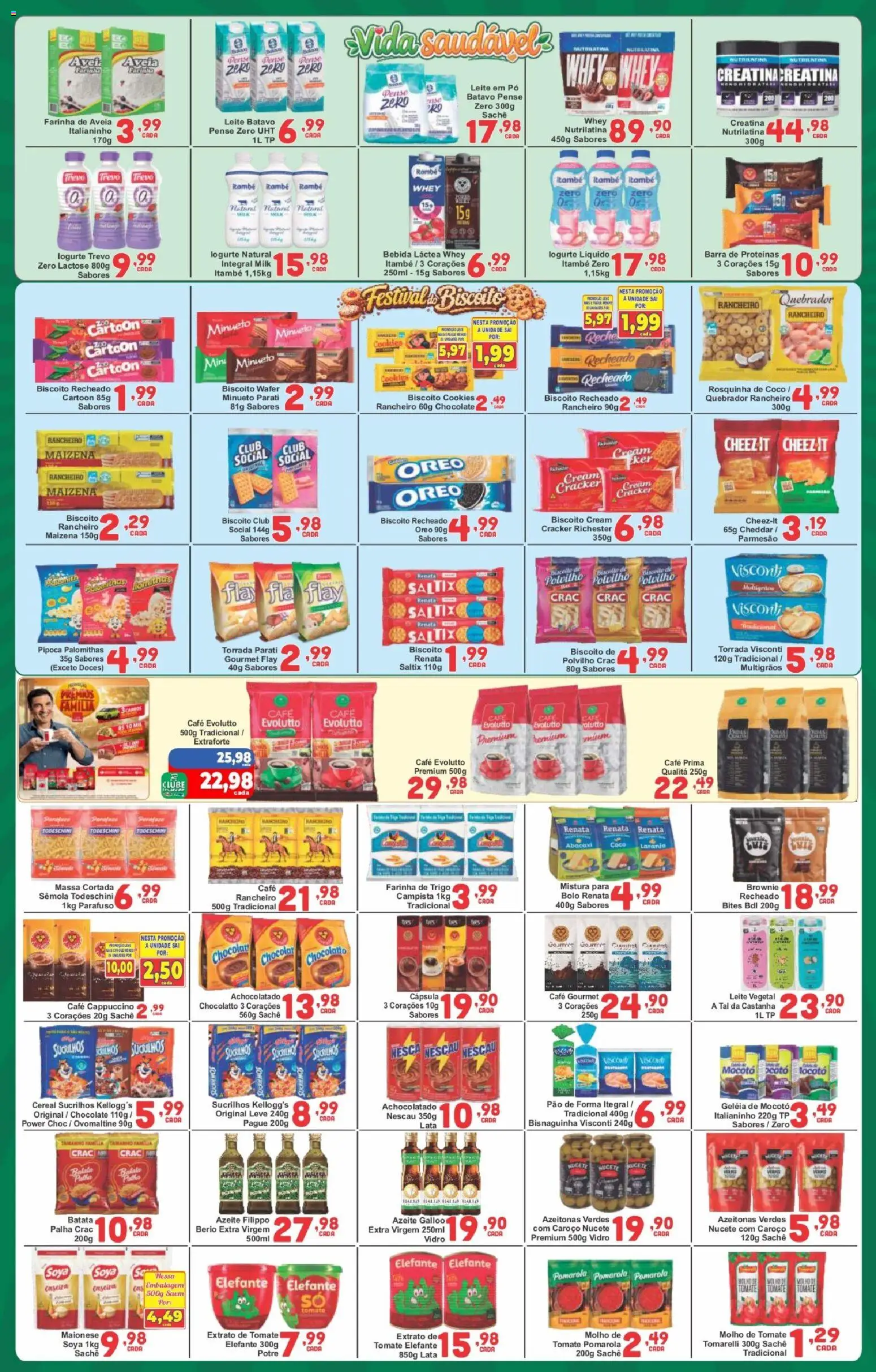 Rede Super Compras Folheto - válido de 04/09/2026 | Página: 2 | Produtos: Tomate, Farinha, Molho de tomate, Azeite