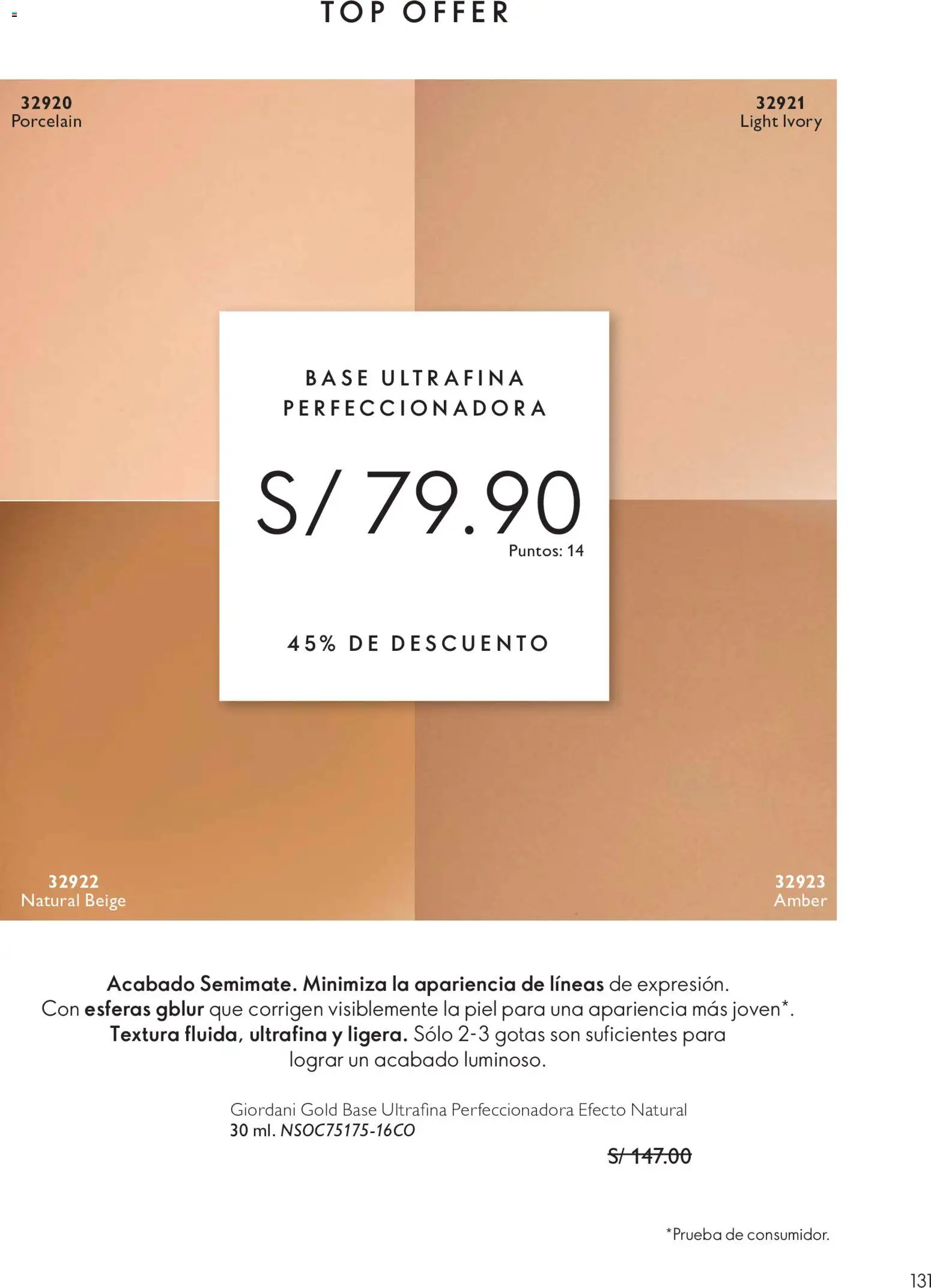 Catálogo Oriflame válido desde 24/10/2026 | Página: 131
