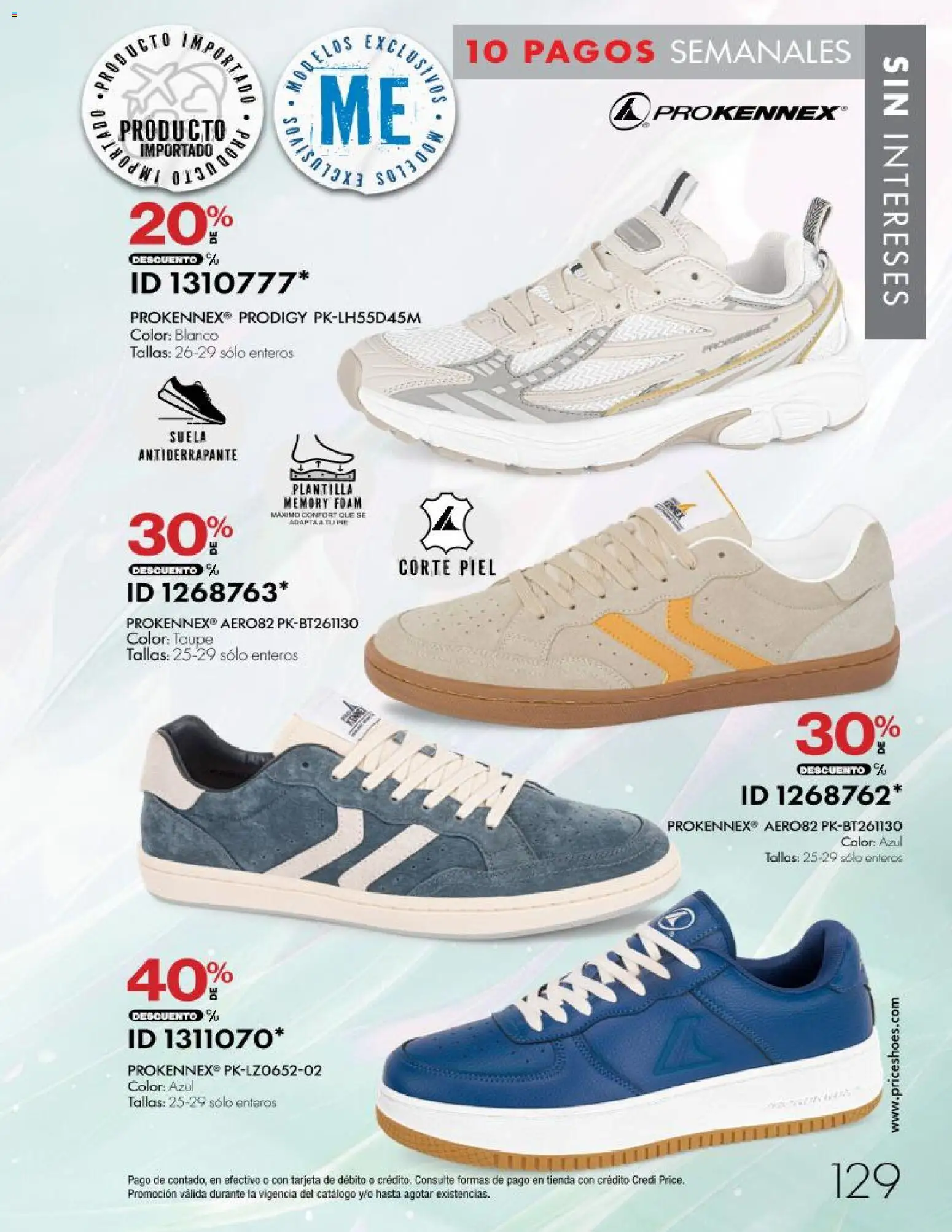 Nuevas ofertas de Price Shoes válidas en toda la República Mexicana desde el 28/10/2026. ¡Encuentra las mejores ofertas en Price Shoes catálogo 10 pagos sin intereses! | Página: 129