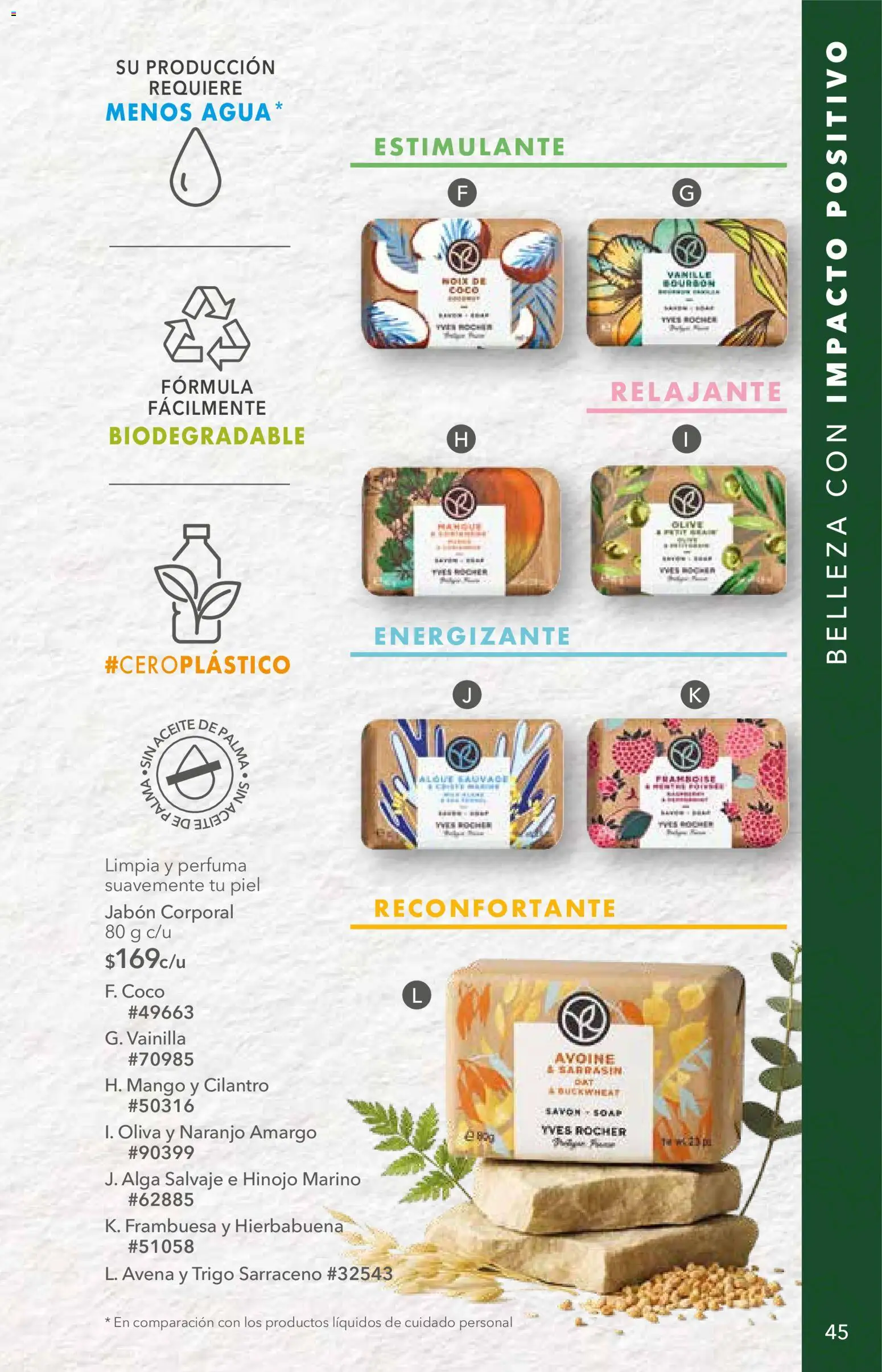 Nuevas ofertas de Yves Rocher válidas en toda la República Mexicana desde el 25/08/2026. ¡Encuentra las mejores ofertas en Yves Rocher campaña 12 2026! | Página: 45 | Productos: Avena, Hinojo, Agua, Jabón