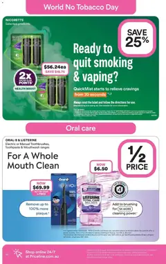 Preview of Priceline Pharmacy catalogue Penshurst - valid from 20.05.2026 | Page: 22 | Products: Toothpaste, Mouthwash, Quit smoking