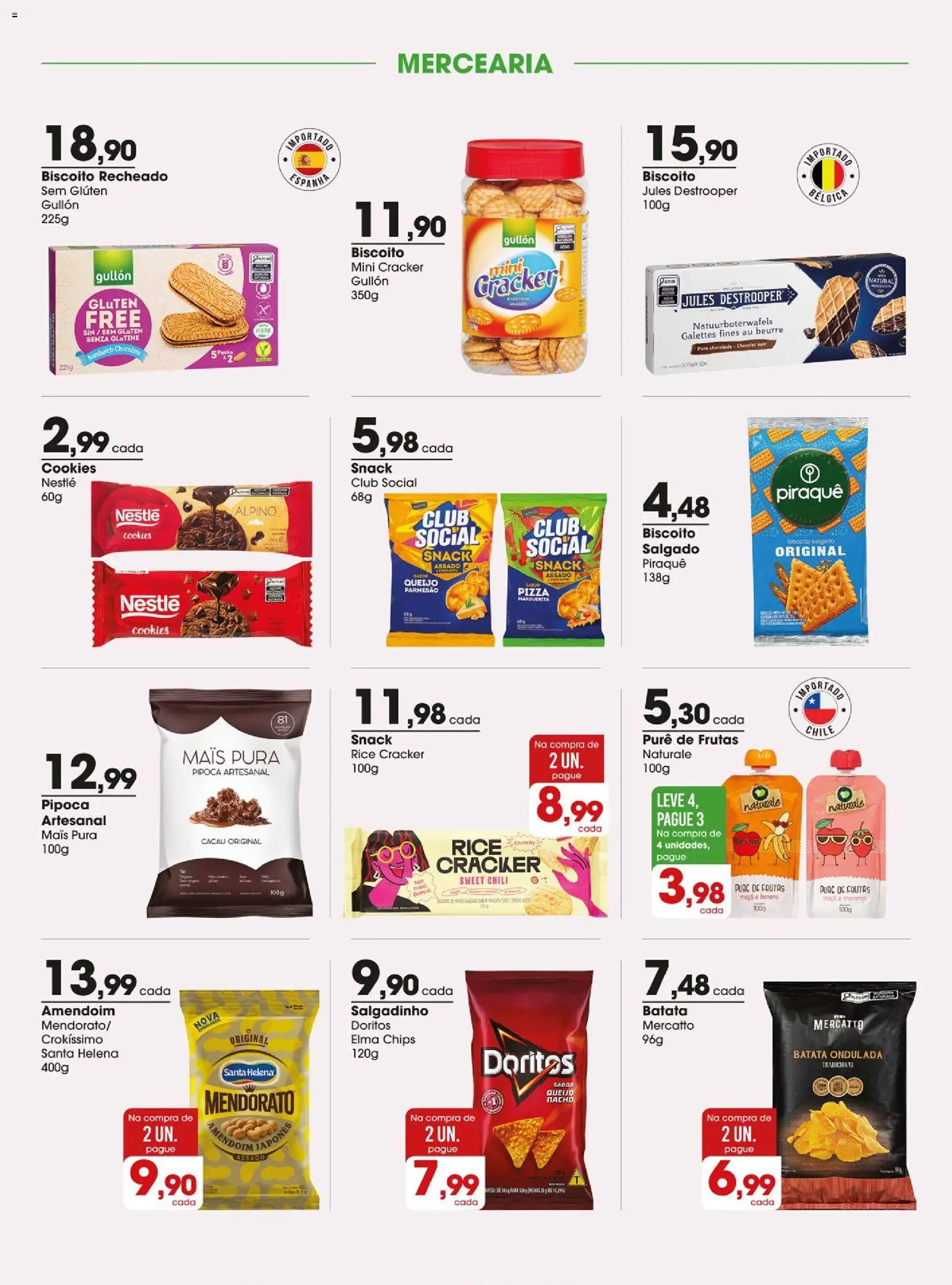 Zaffari Folheto - válido de 15/09/2026 | Página: 7 | Produtos: Amendoim, Elma Chips, Cookies, Biscoito recheado