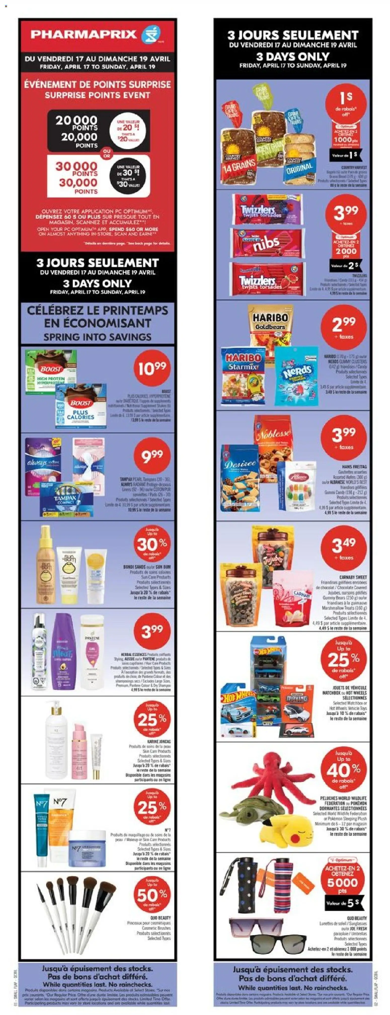 Pharmaprix flyer valid from 17.04.2026 | Page: 1 | Products: PC, Box, Chocolate