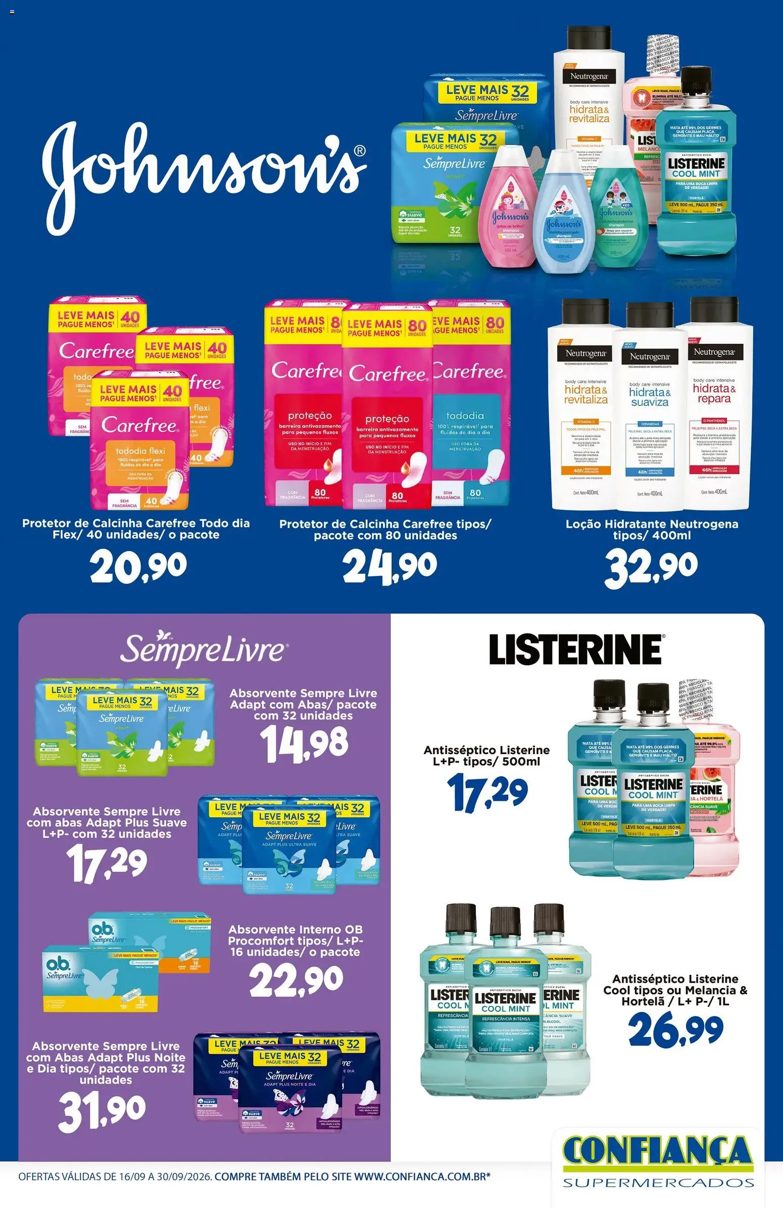 Confiança Folheto - válido de 16/09/2026 | Página: 1 | Produtos: Melancia, Hortelã, Fragrância, Sempre Livre