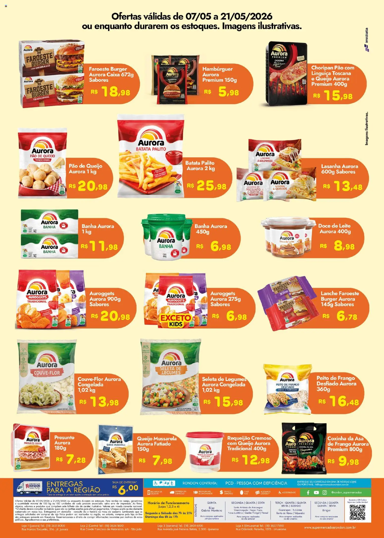 Supermercados Rondon Folheto - válido de 07.05.2026 | Página: 2 | Produtos: Manjericão, Caixa, Pão, Pão de queijo