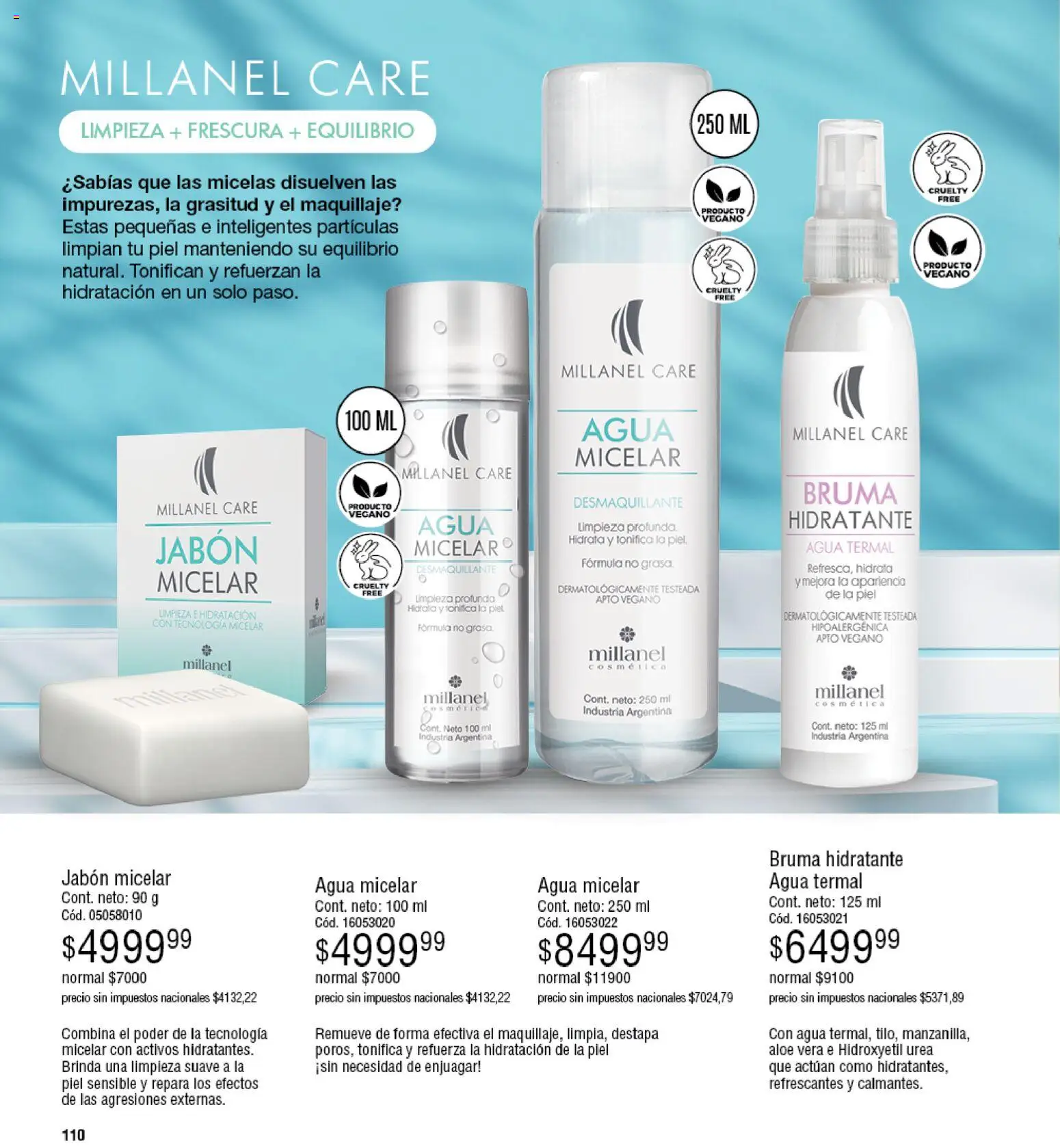 Millanel - Catálogo │ válido desde el 25.05.2026 | Página: 134 | Productos: Maquillaje, Desmaquillante, Jabón, Agua