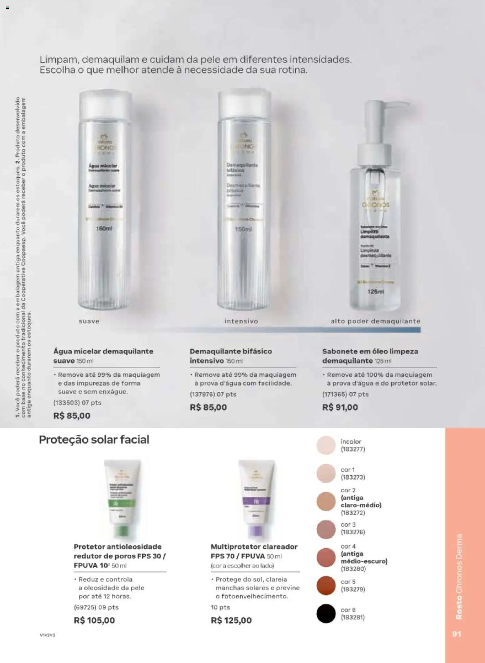 Natura Folheto - válido de 29/06/2026 | Página: 91 | Produtos: Maquiagem, Óleo, Demaquilante, Sabonete