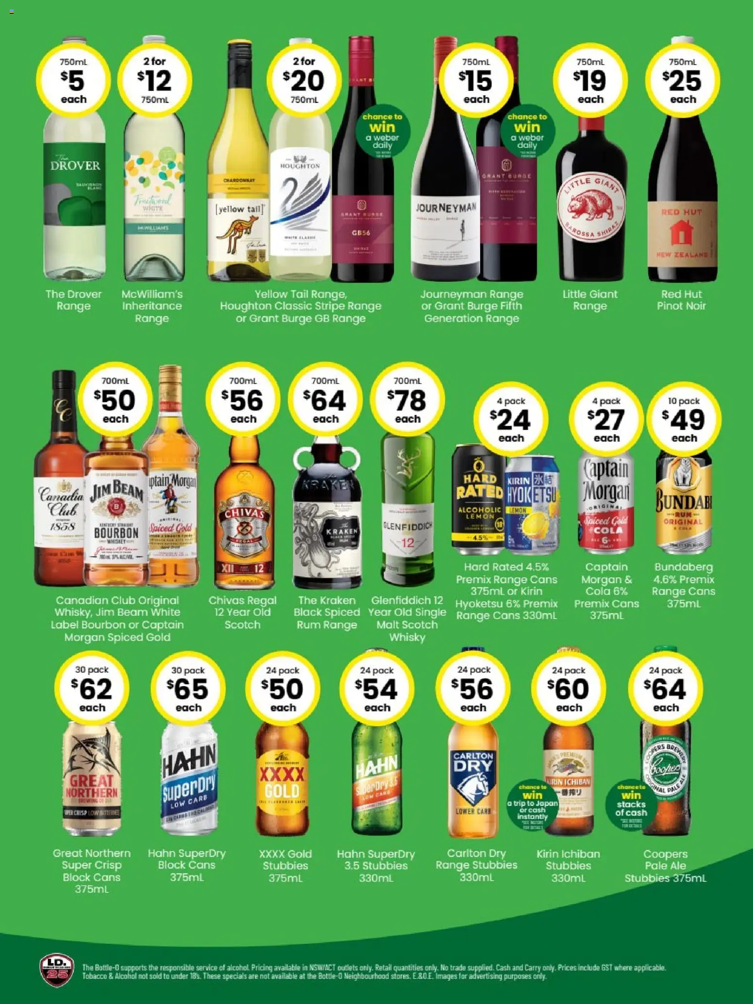 The Bottle-O catalogue - valid from 08.06.2026 | Page: 2 | Products: Bourbon, Rum, Lemon, Scotch