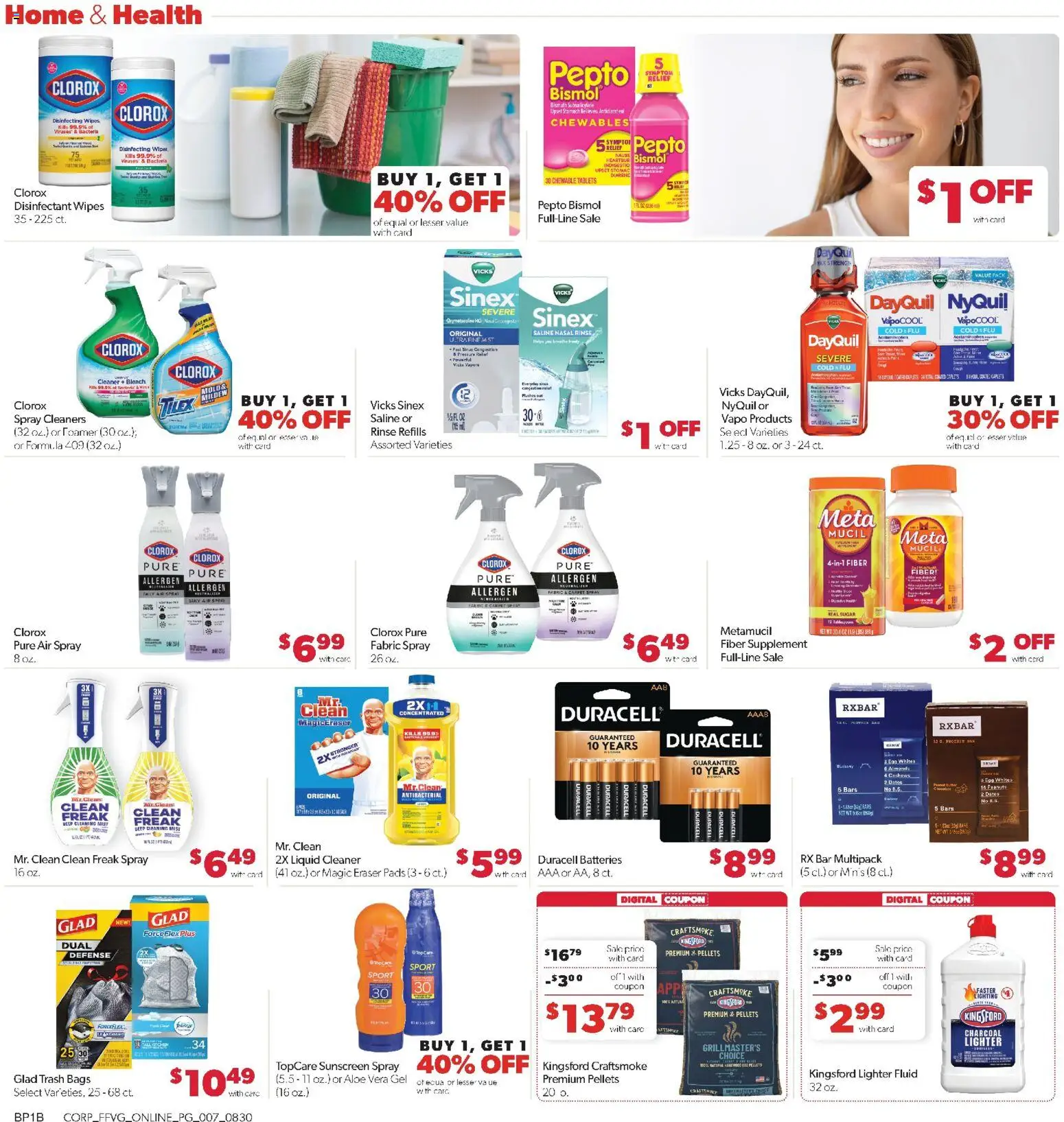 Family Fare Weekly Ad - valid from 08/30/2026 | Page: 13 | Products: Eraser, Disinfecting wipes, Lighter, Cashews