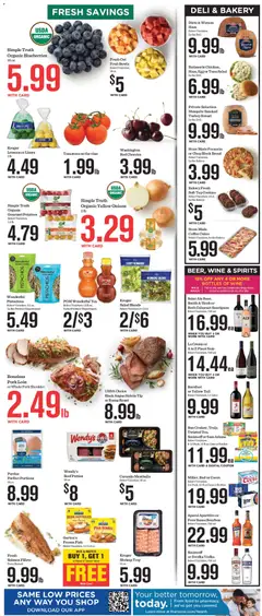 Preview of Mariano's weekly ads valid from 07/08/2026 | Page: 11 | Products: Cherries, Ham, Beer, Cookies