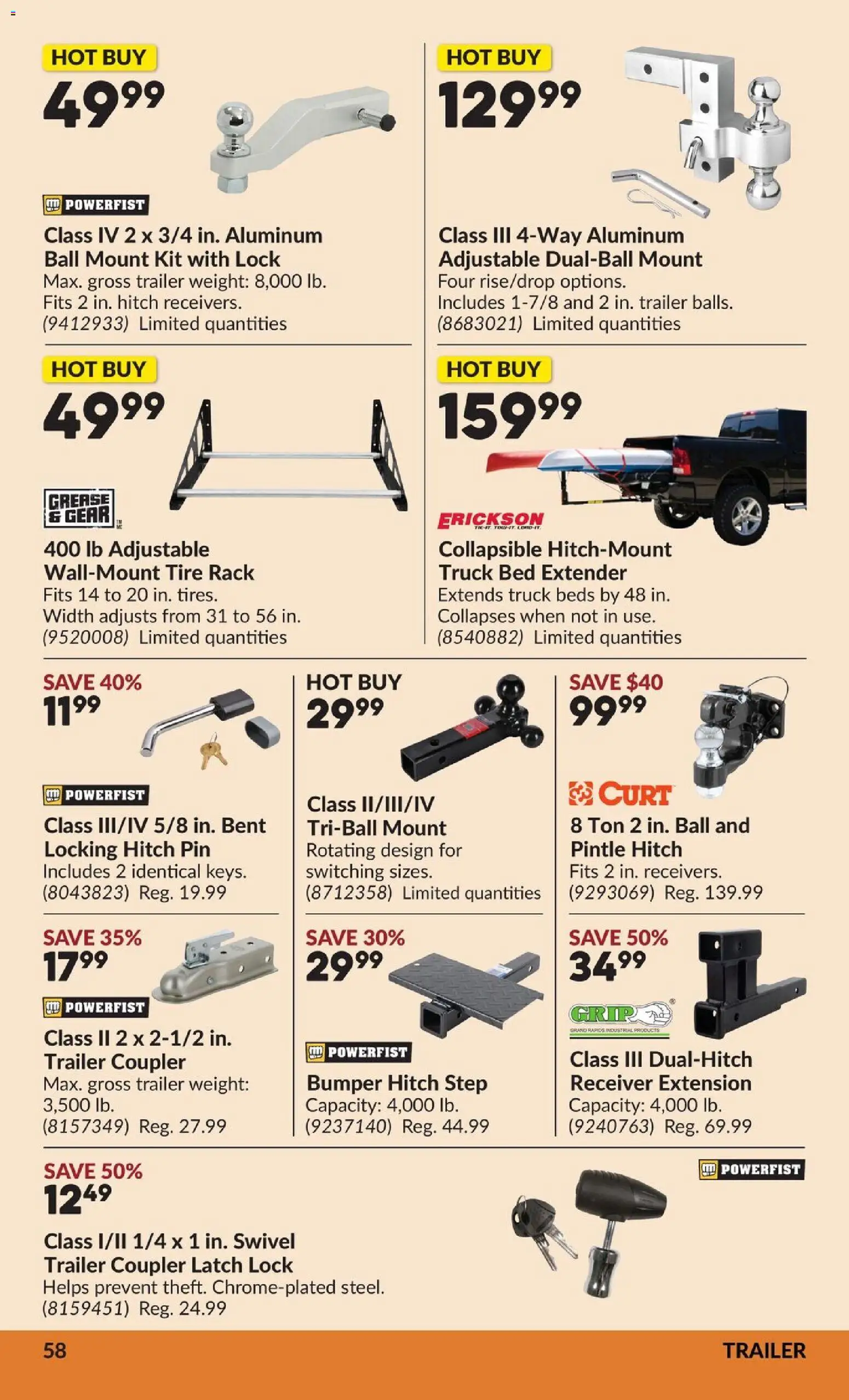 Princess Auto flyer valid from Aug 11, 2026 | Page: 65 | Products: Bed