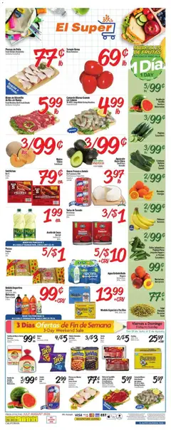 Preview of El Super weekly ads valid from 07/29/2026