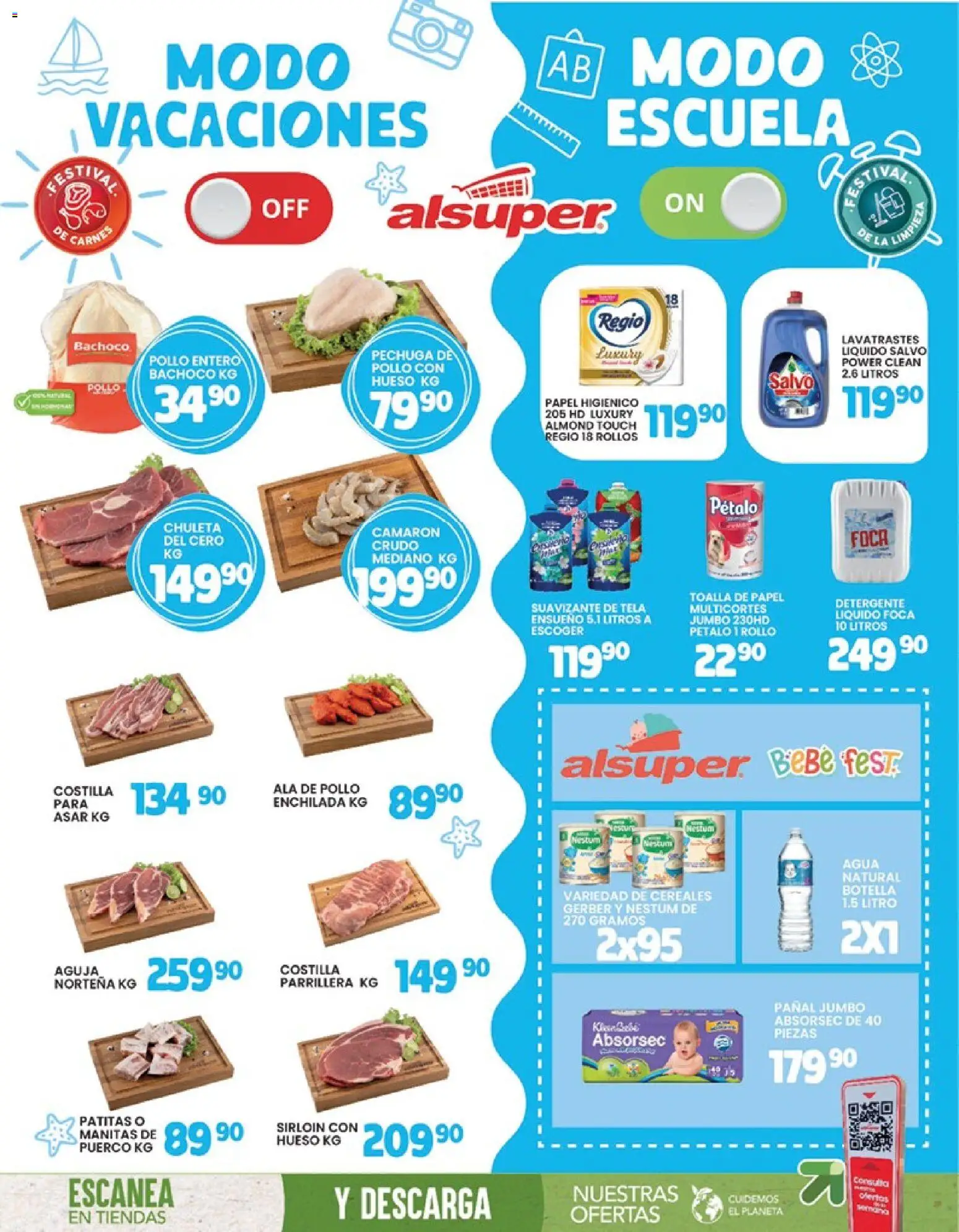 Nuevas ofertas de Alsuper válidas en toda la República Mexicana desde el 28/08/2026. ¡Encuentra las mejores ofertas en Alsuper katalog! | Página: 8 | Productos: Chuleta, Suavizante, Toalla, Papel higiénico