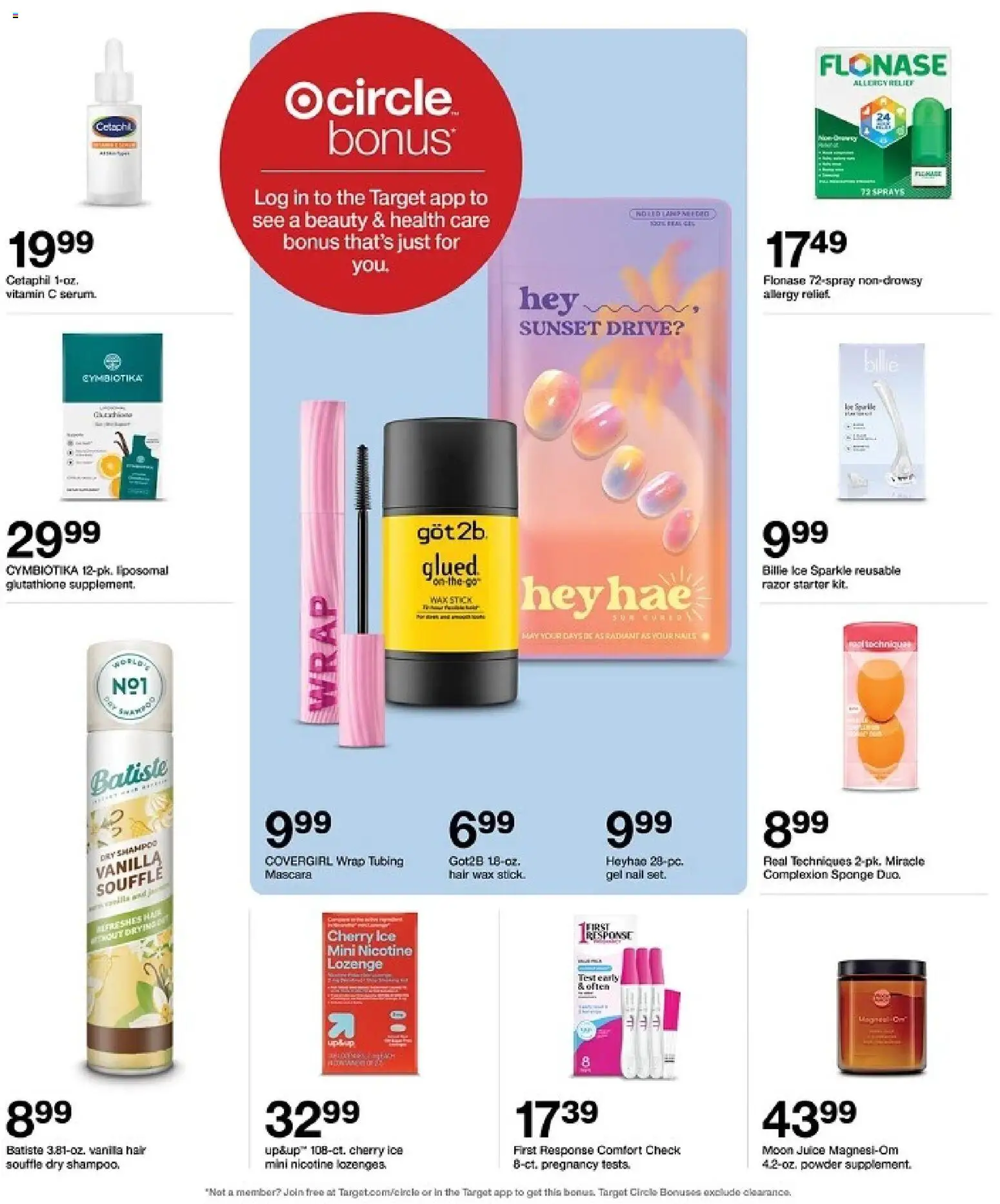 Target Weekly Ad - valid from 07/19/2026 | Page: 20 | Products: Nail, Mascara, Sponge, Ice