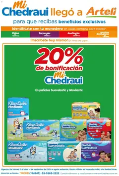 Vista previa de Arteli folleto Mi Chedraui llegó, nuevo folleto de la tienda, válido en México a partir del 11/09/2026