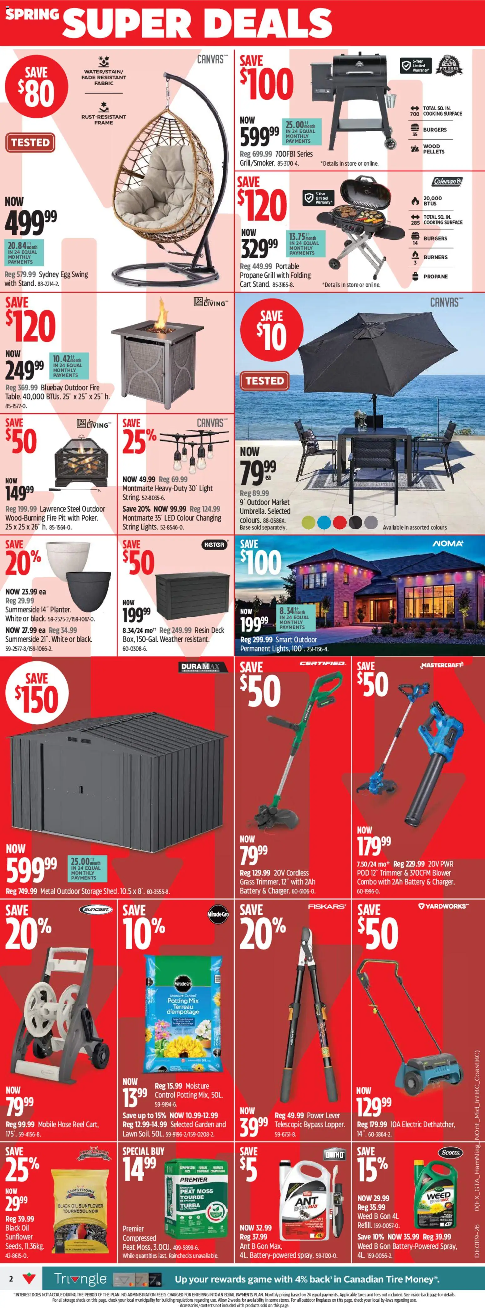 Canadian Tire flyer valid from 07.05.2026 | Page: 2 | Products: Game, Grill, Battery, Oil