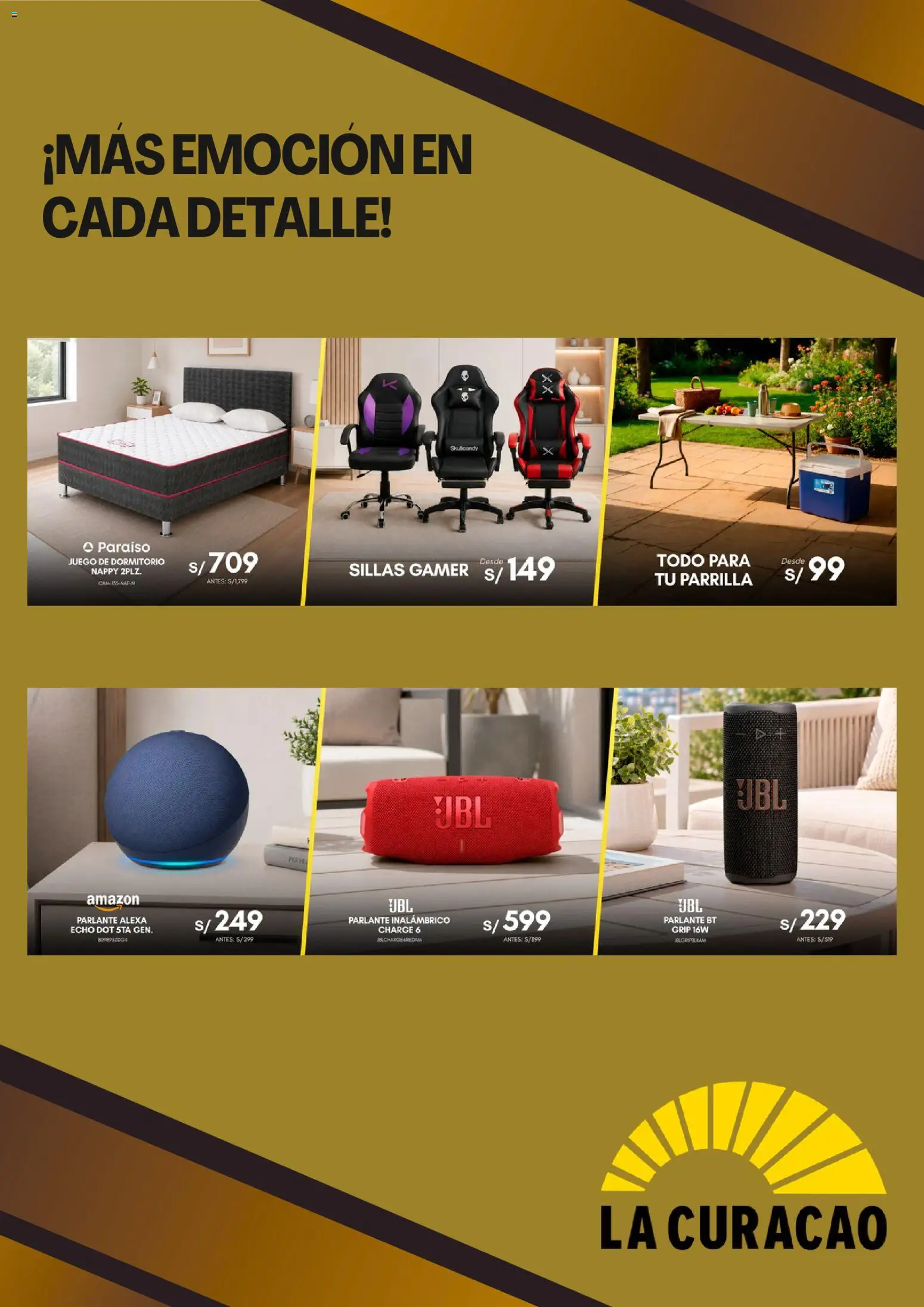 Catálogo La Curacao válido desde 31/08/2026 | Página: 5 | Productos: Juego, Parlante, Parrilla