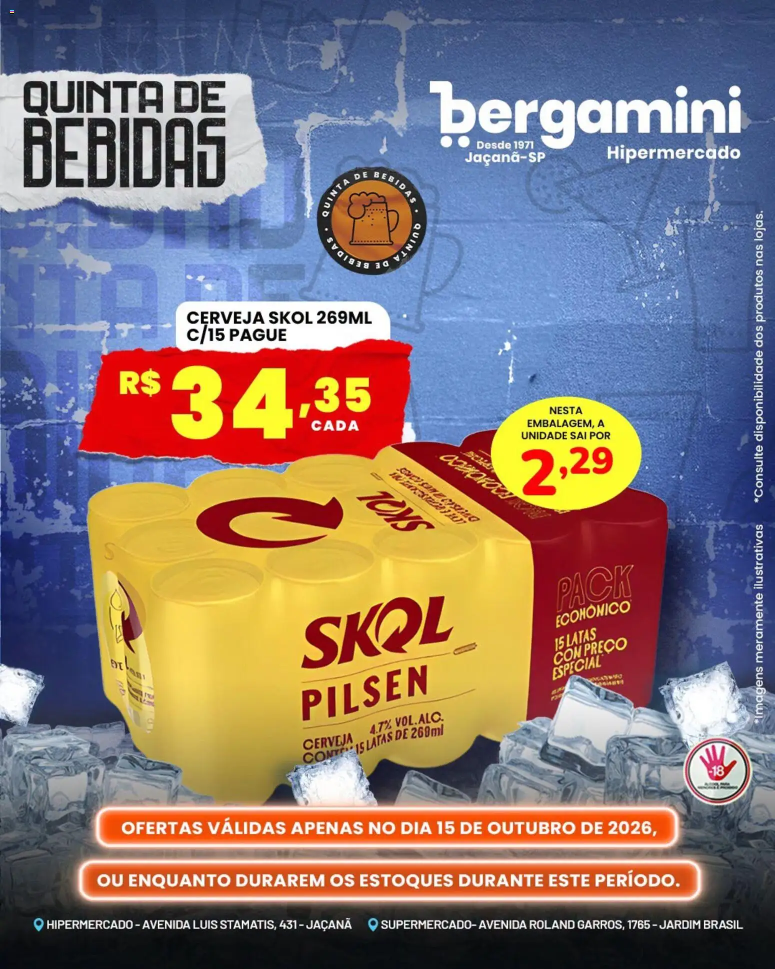 Supermercado Bergamini Folheto - válido de 15/10/2026 | Página: 1