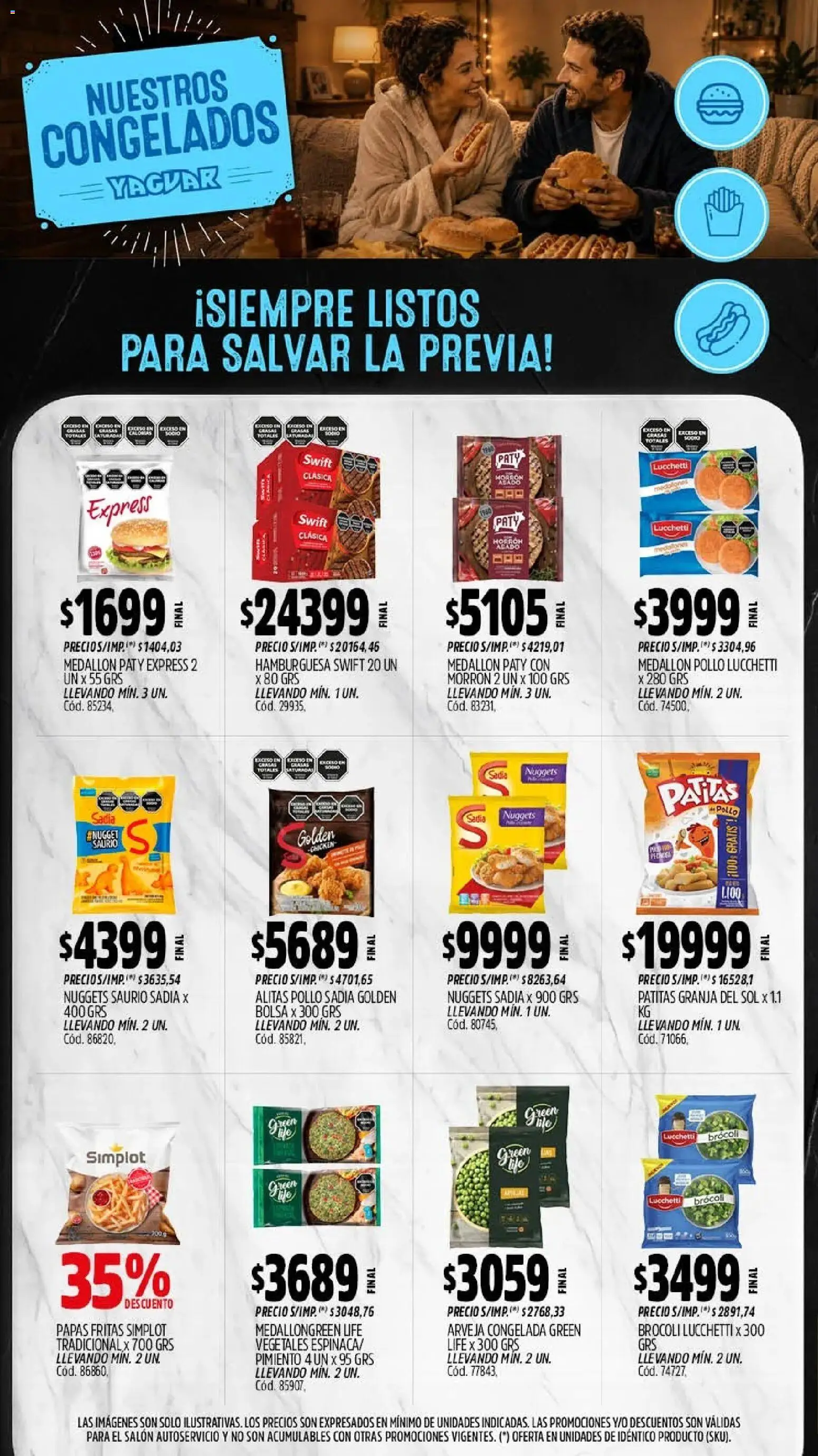Yaguar - Oferta Semanal Santa Fé │ válido desde el 20/07/2026 | Página: 9 | Productos: Arveja, Bolsa, Pollo, Pimiento