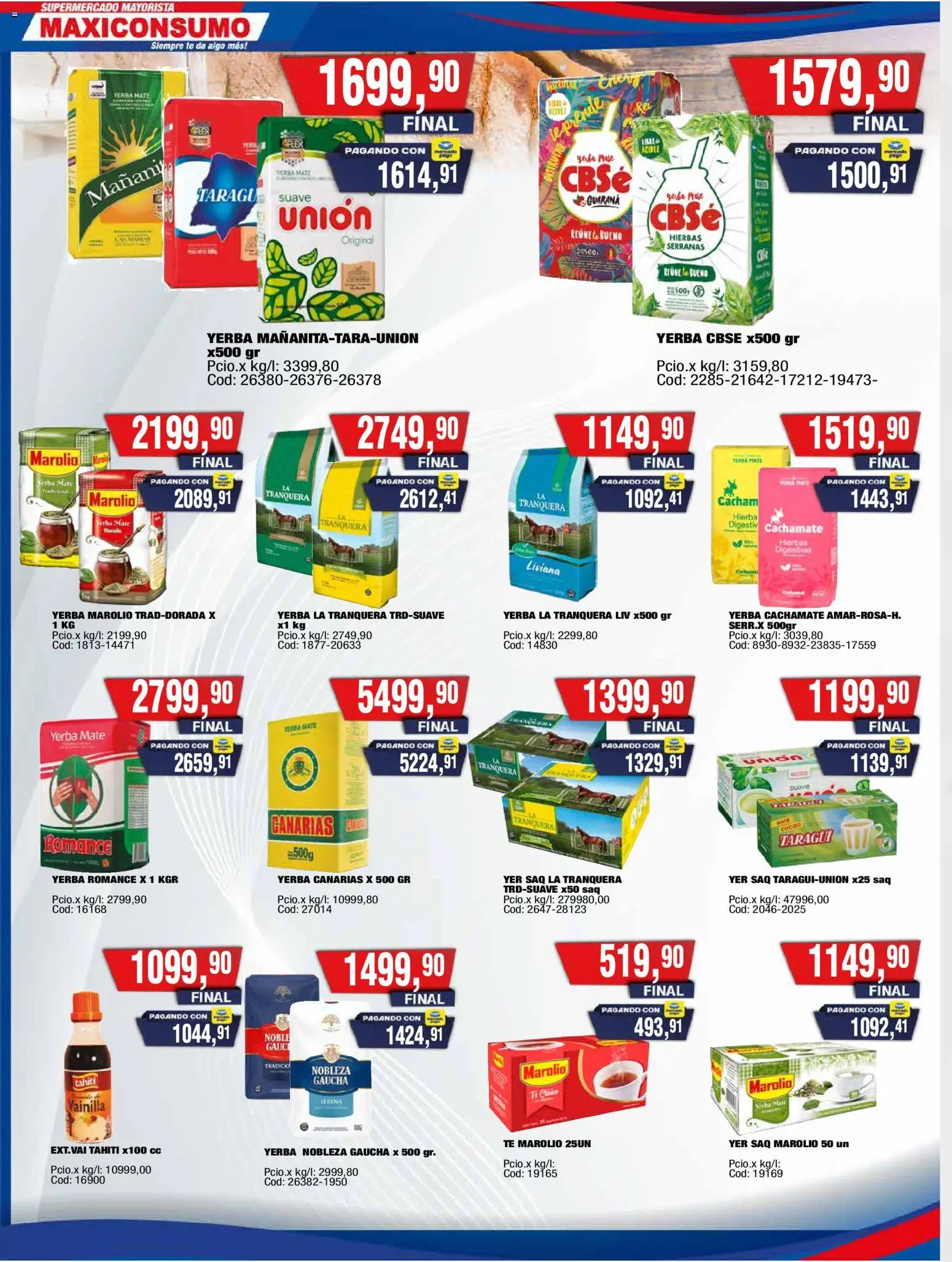 Maxiconsumo Ofertas │ válido desde el 07/09/2026 | Página: 10 | Productos: Hierbas, Mate, Yerba, Té