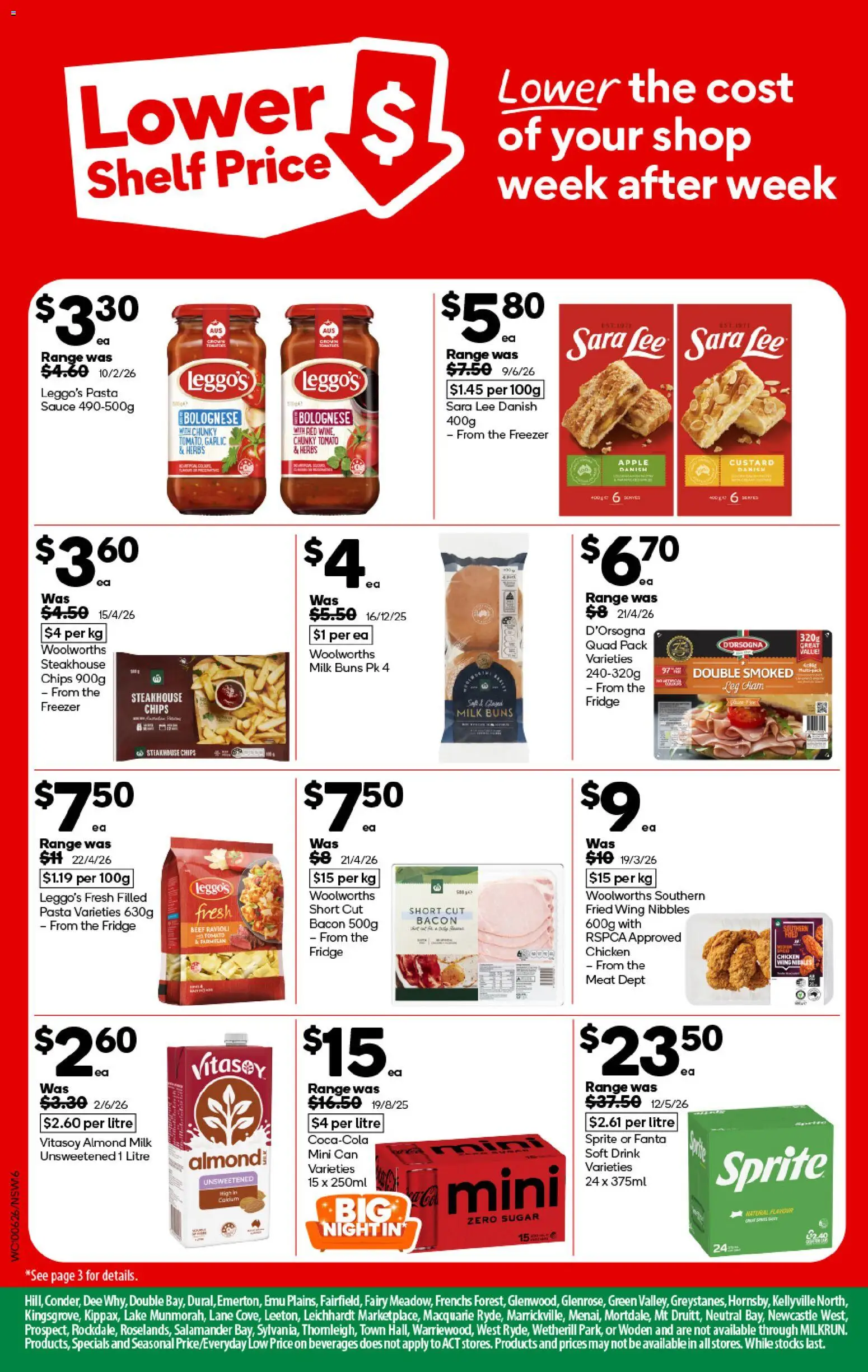 Woolworths catalogue - valid from 10.06.2026 | Page: 16 | Products: Shelf, Bacon, Beef, Pasta