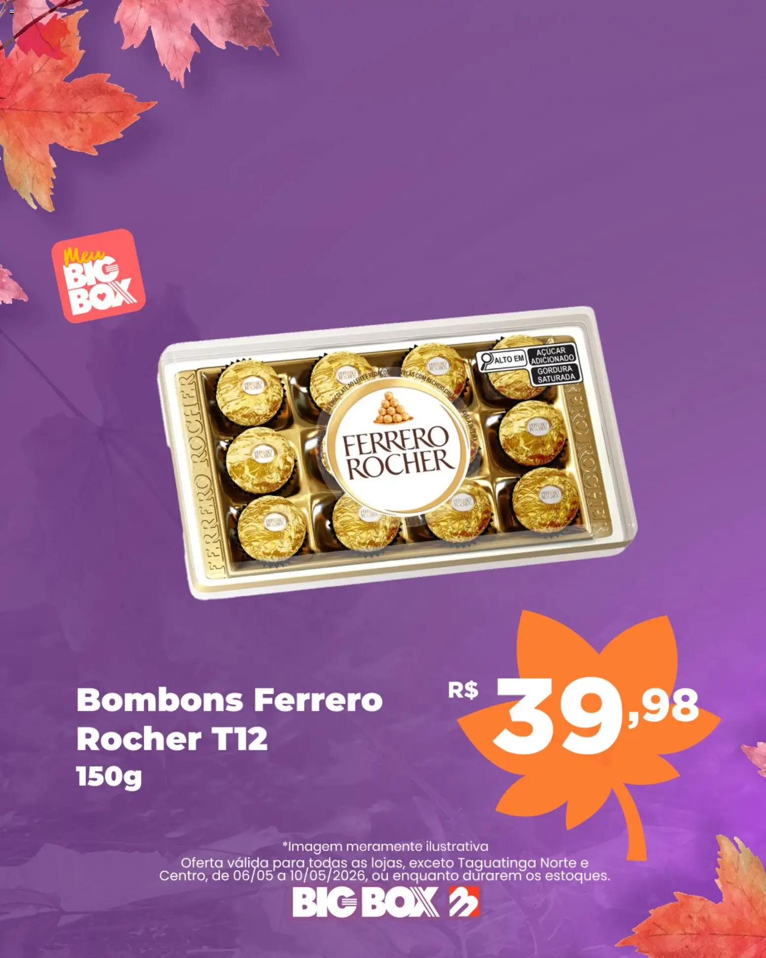 Big Box Folheto - válido de 06.05.2026 | Página: 10 | Produtos: Velas, Ferrero Rocher, Açúcar