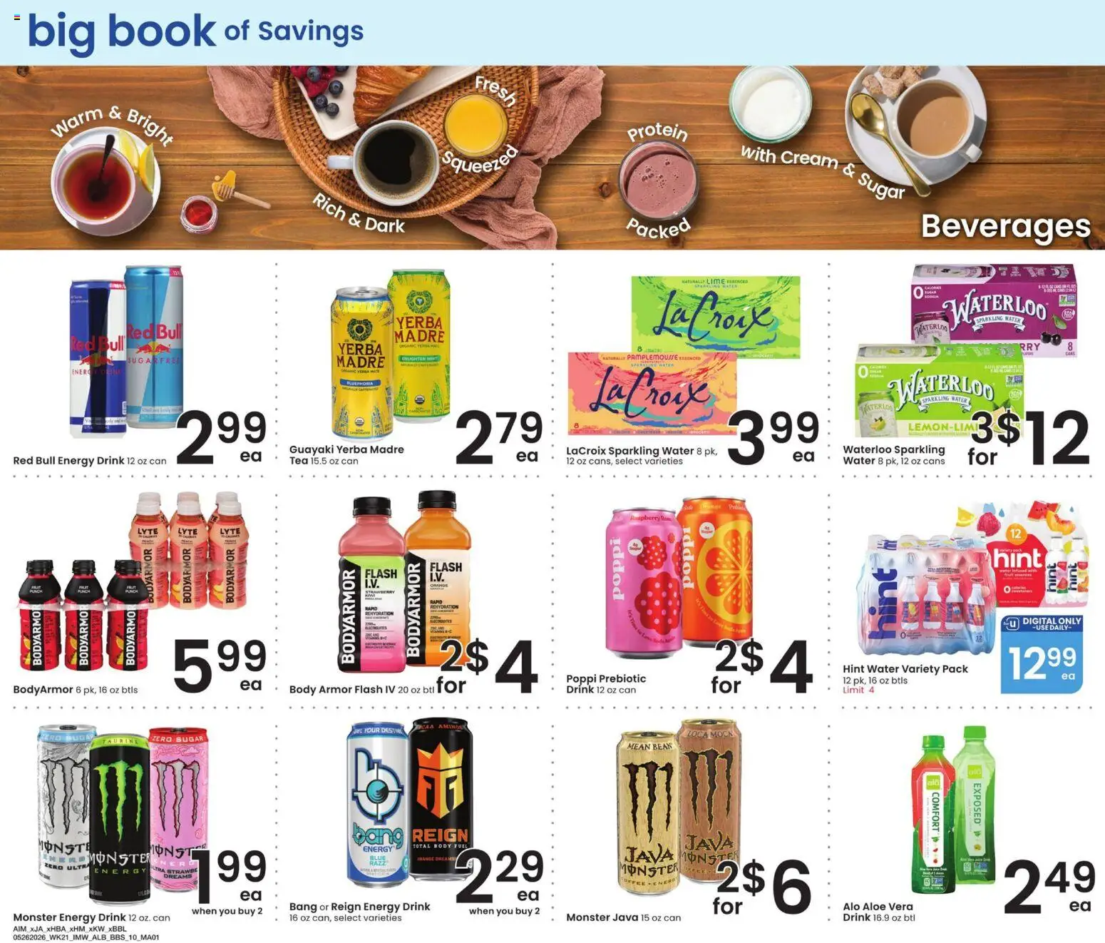Albertsons Big Book of Savings - valid from 26.05.2026 | Page: 10 | Products: Tea, Cream, Sugar, Lime