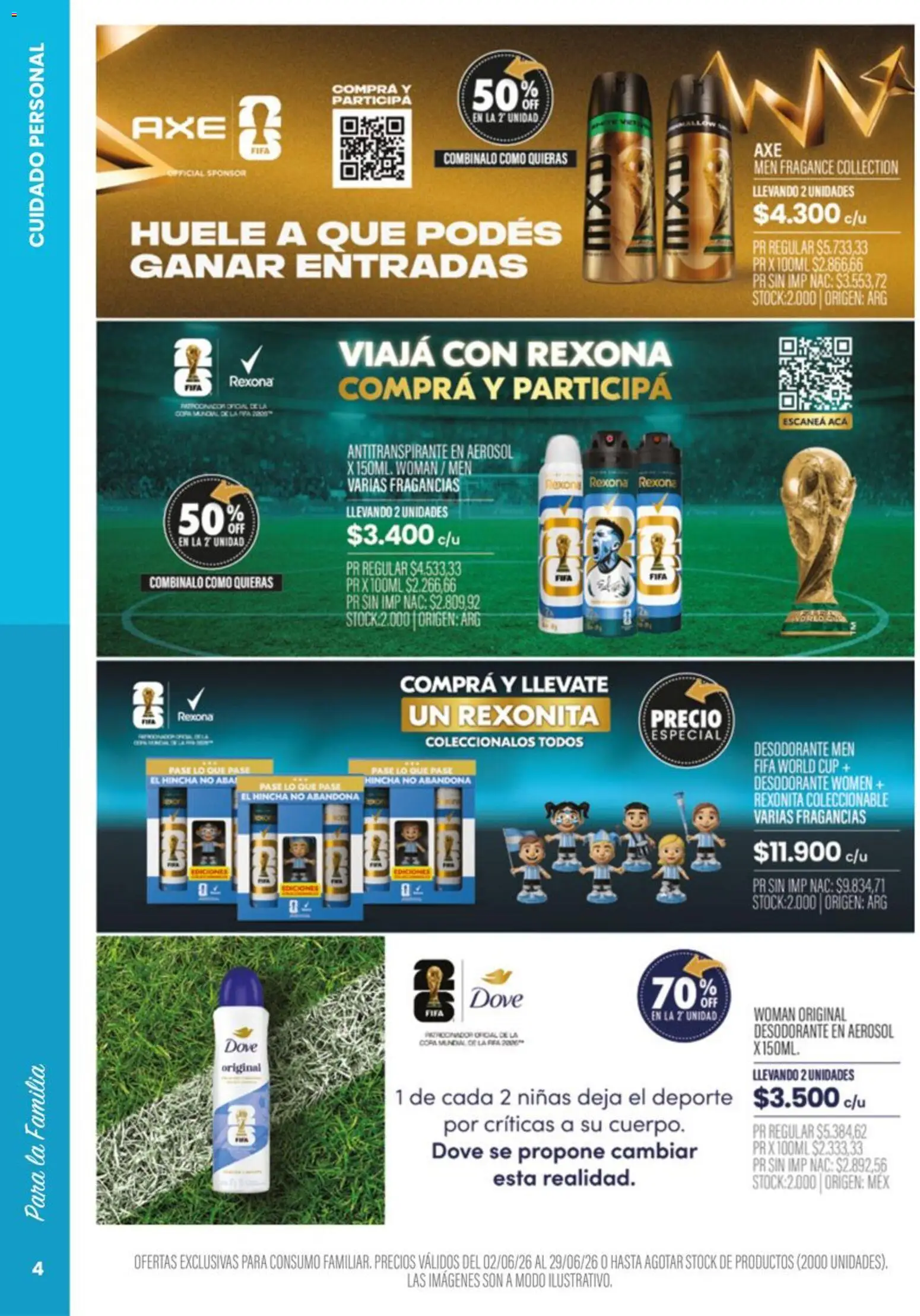 Pigmento - Golazo de ofertas │ válido desde el 02.06.2026 | Página: 4 | Productos: Desodorante, Antitranspirante