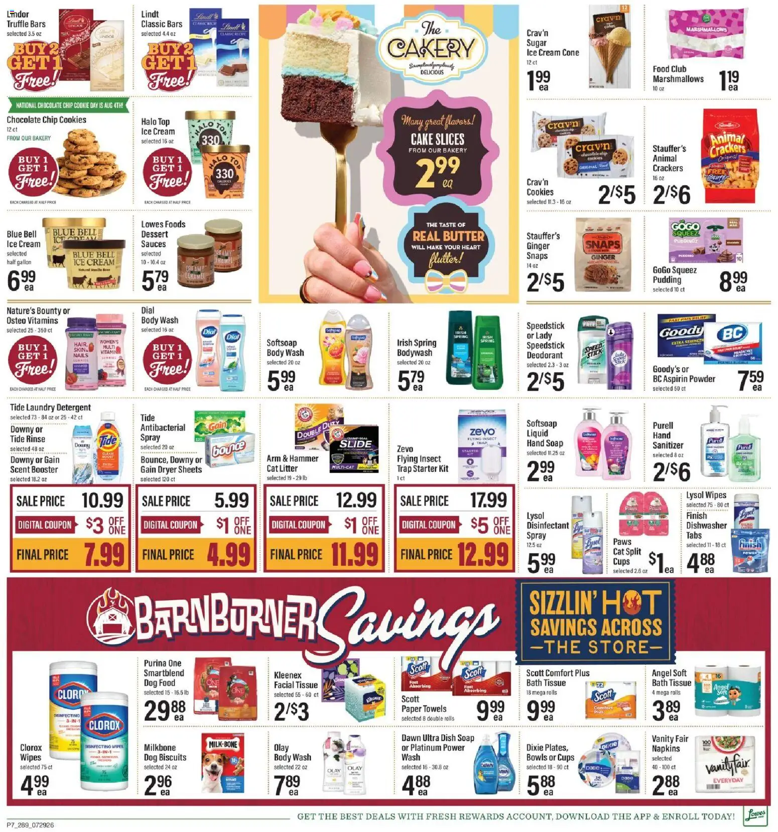 Lowes Foods Weekly Ad - GA - valid from 07/29/2026 | Page: 9 | Products: Hammer, Detergent, Cream, Dishwasher