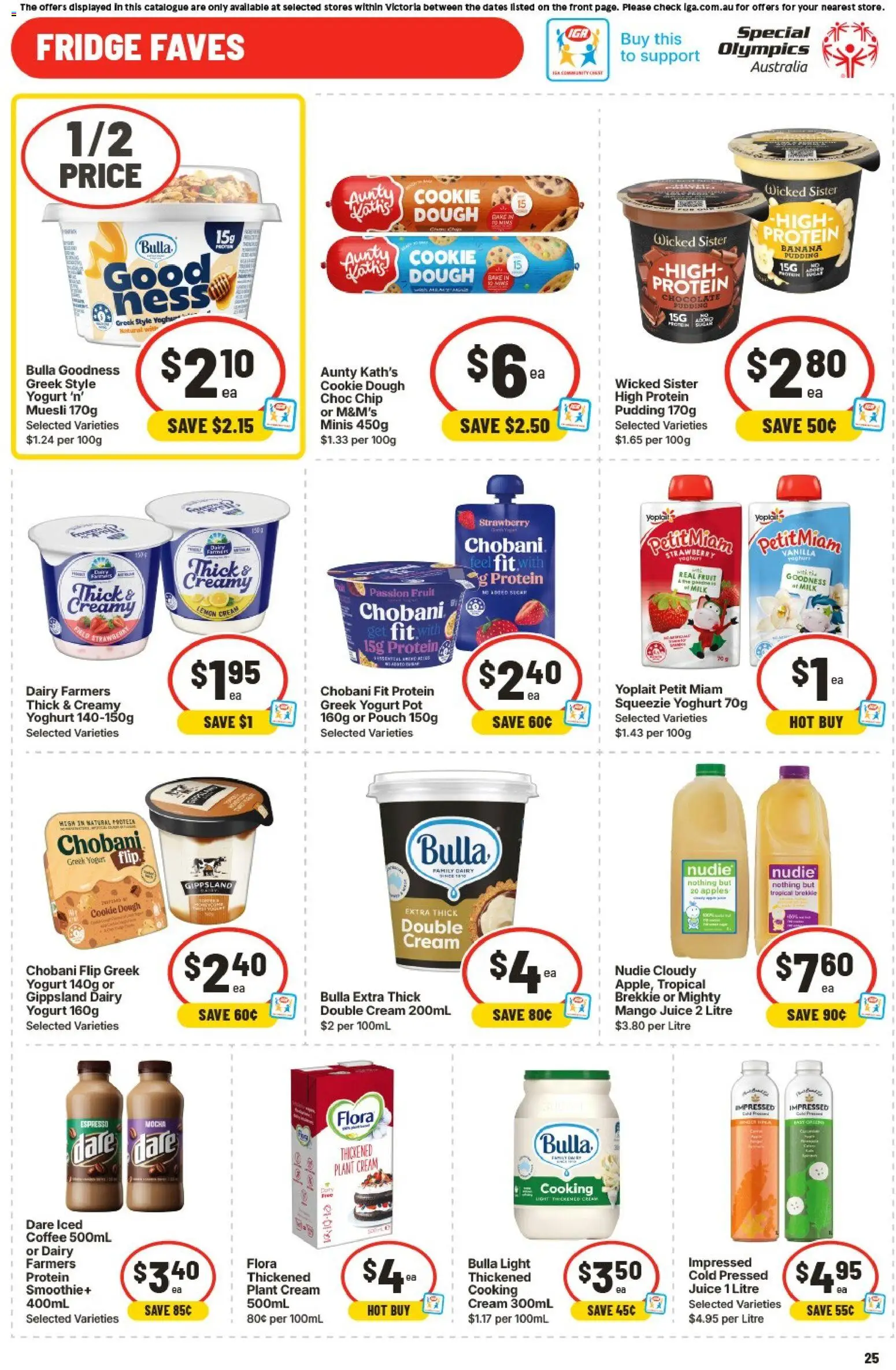 IGA catalogue - valid from 06.05.2026 | Page: 23 | Products: Dairy, Juice, Pudding, Fridge