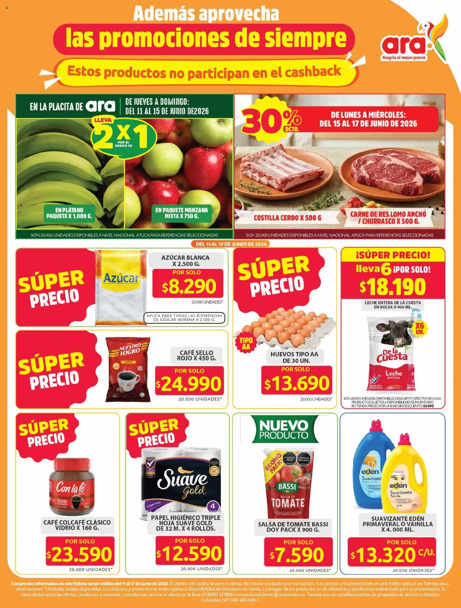 Ara revista - valida desde el 11.06.2026 | Página: 20 | Productos: Bolsa, Sobre, Caja, Café