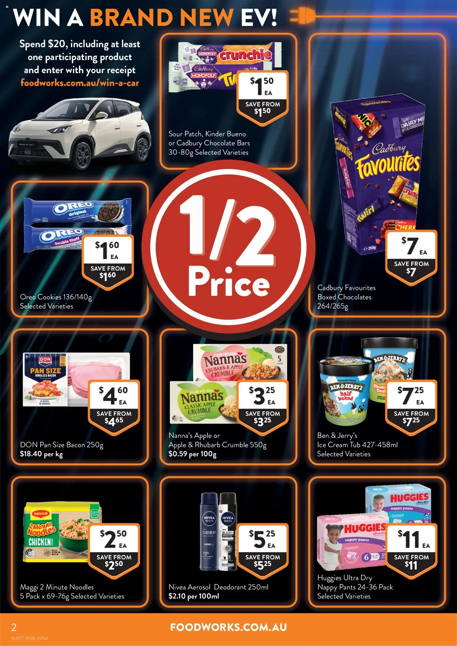 Foodworks catalogue - valid from 18/08/2026 | Page: 2 | Products: Milk, Dairy, Chicken, Ice cream